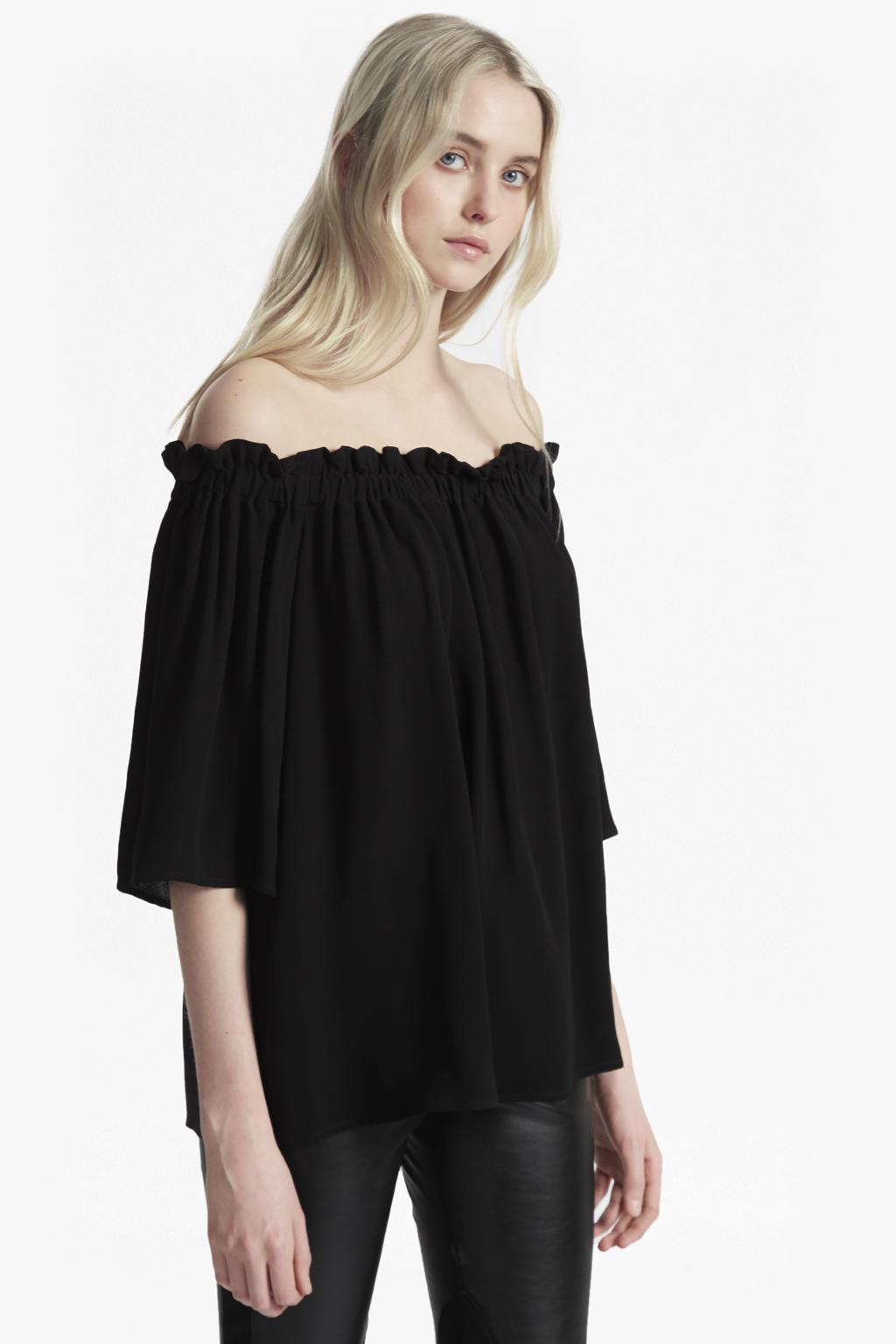 evening bardot tops