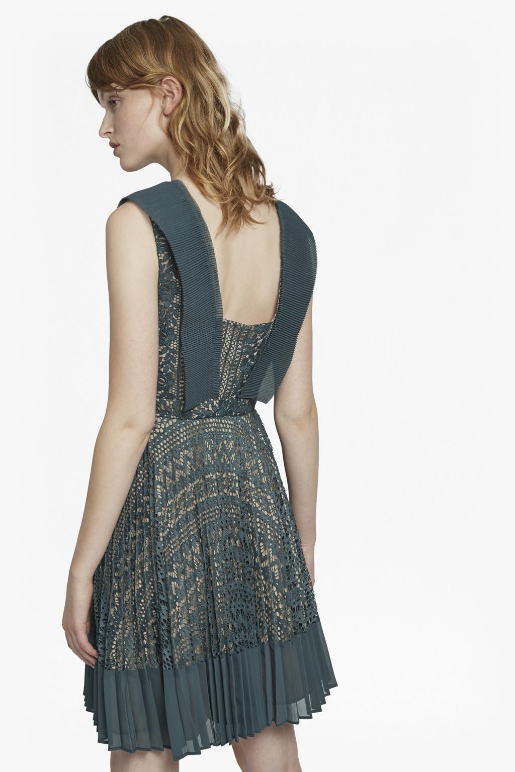 orabelle flared lace dress