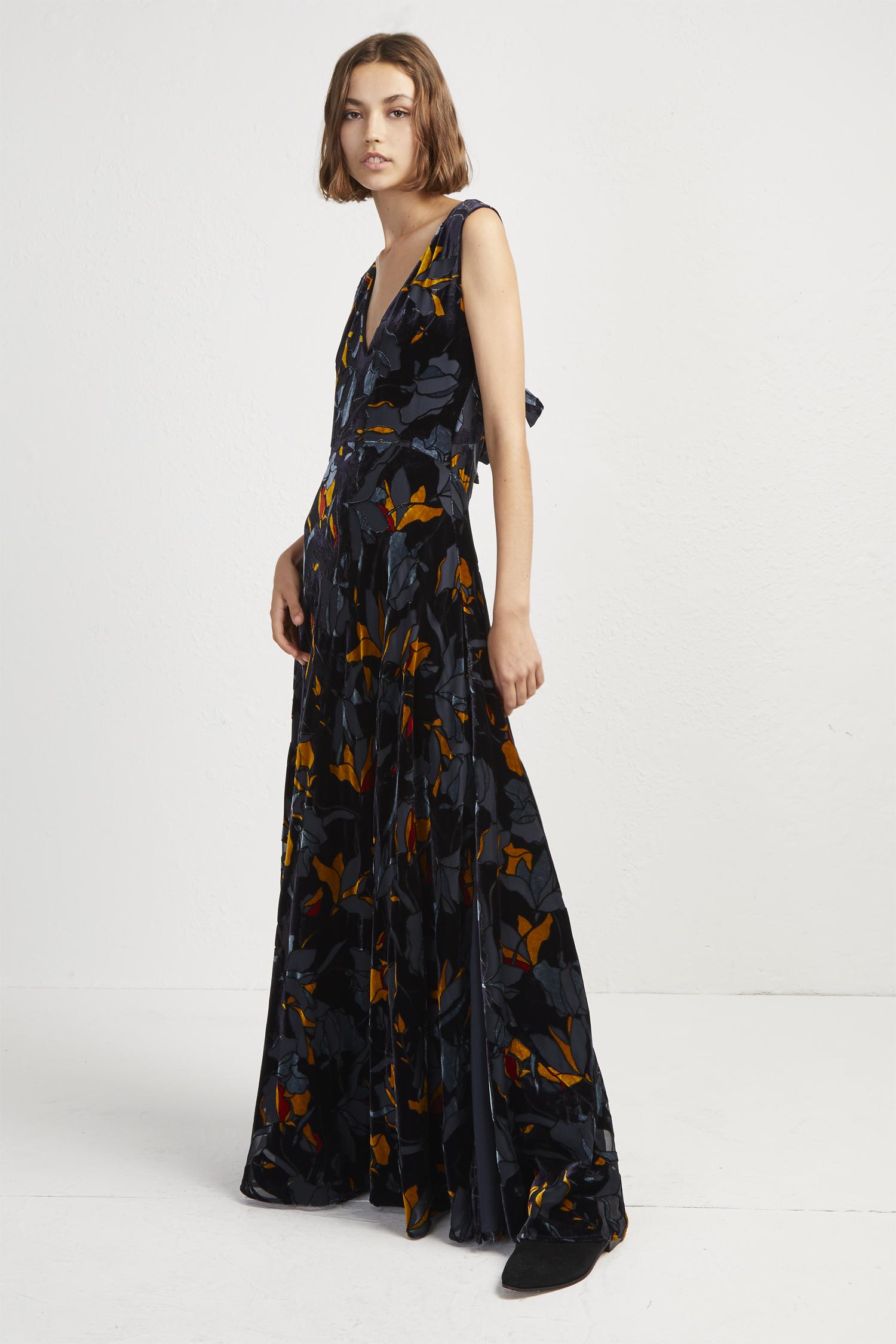 french connection falaise fleur maxi dress