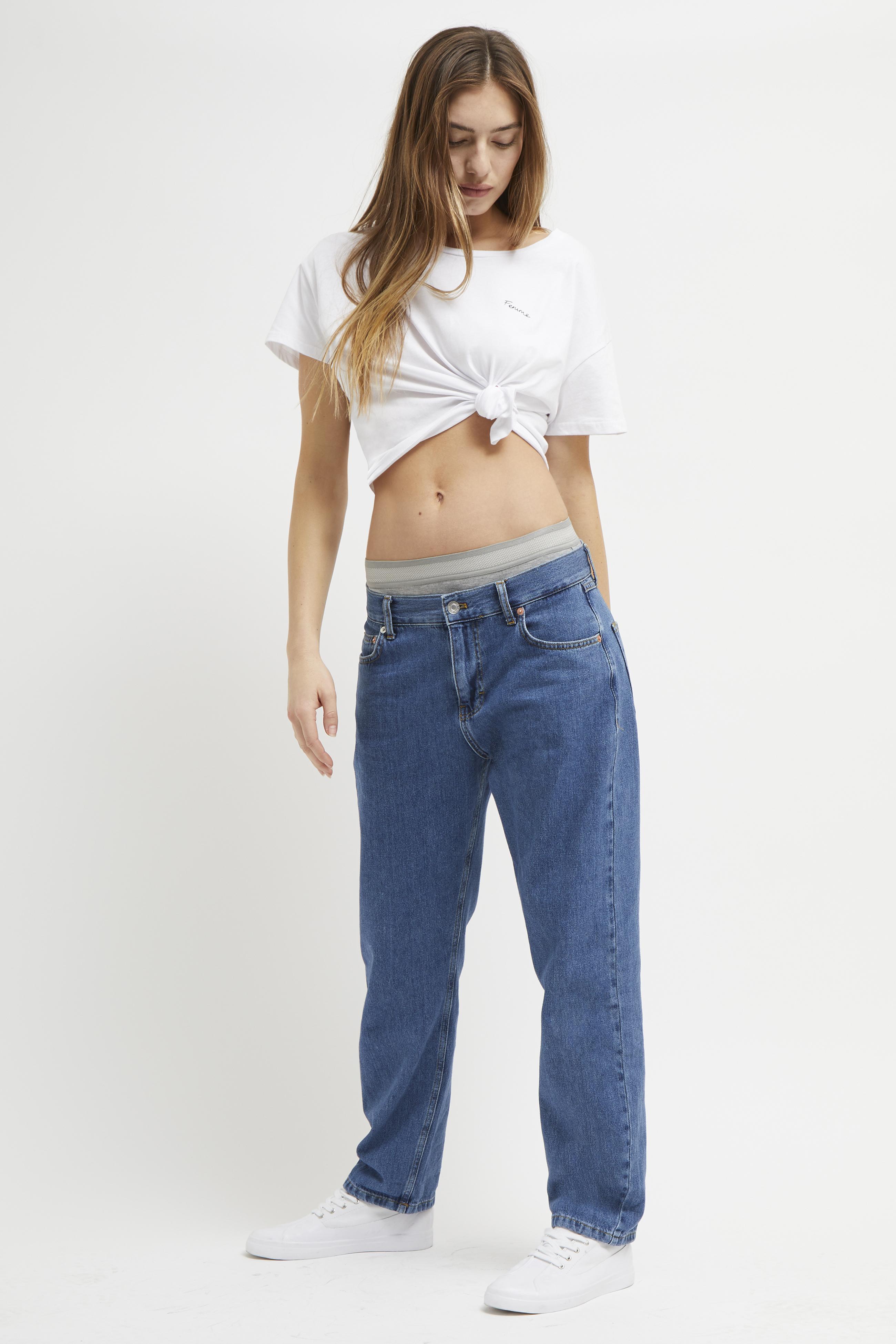 French Connection Denim Fitz Super Slouchy Boyfriend Jeans in Mid