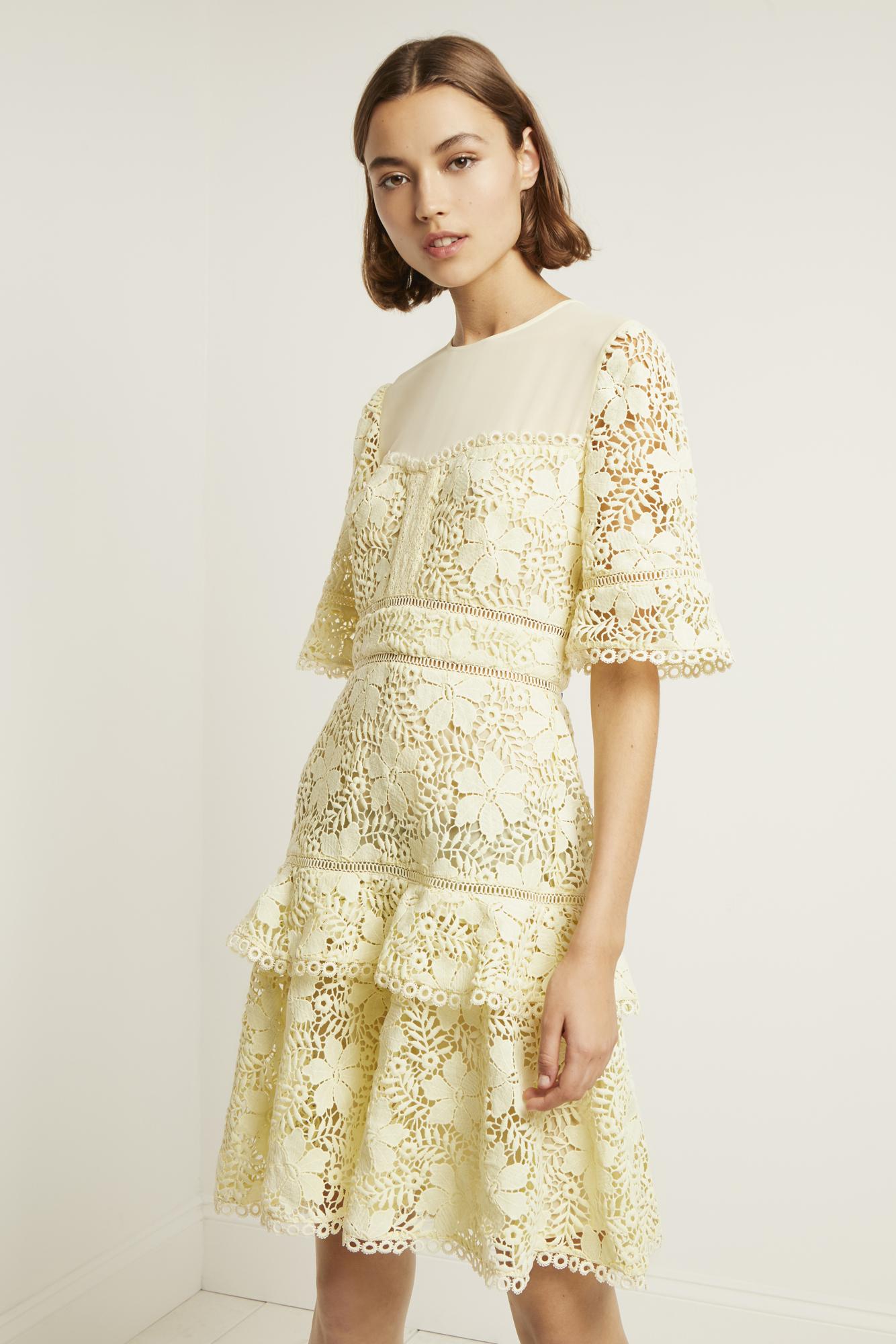 Calli Lace V Neck Dress Shop, 53% OFF 