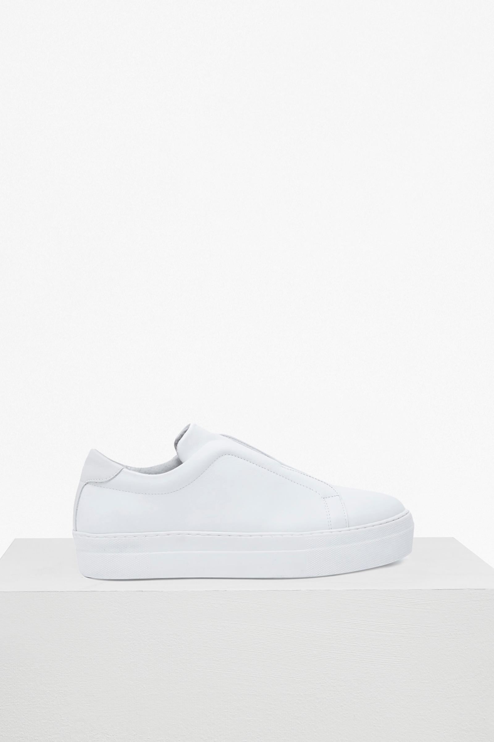 platform laceless trainers