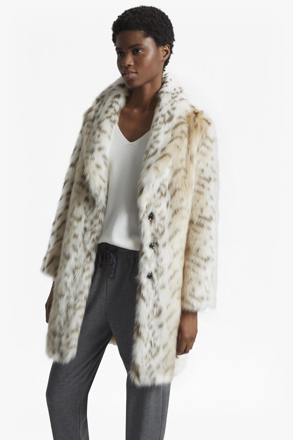 french connection leopard coat