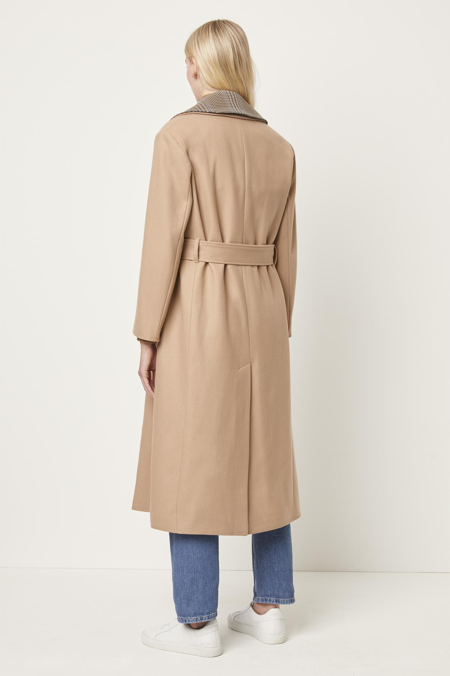 french connection platform felt wool coat