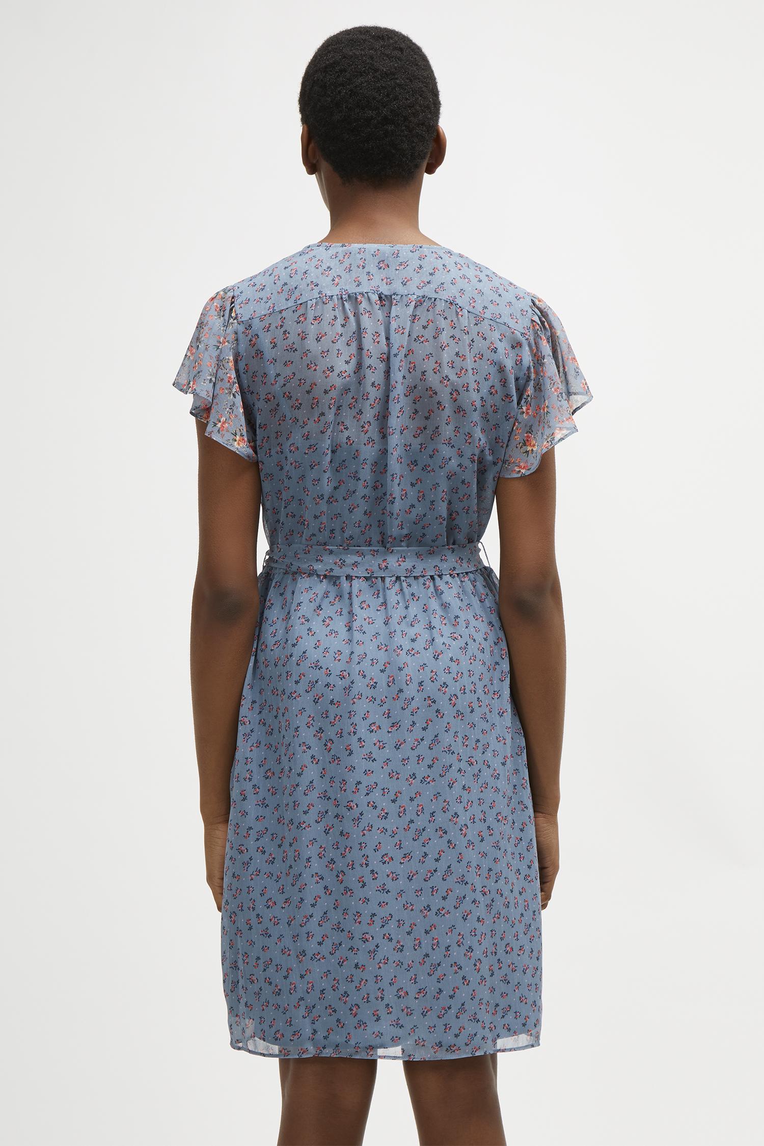 french connection celestia sheer wrap dress