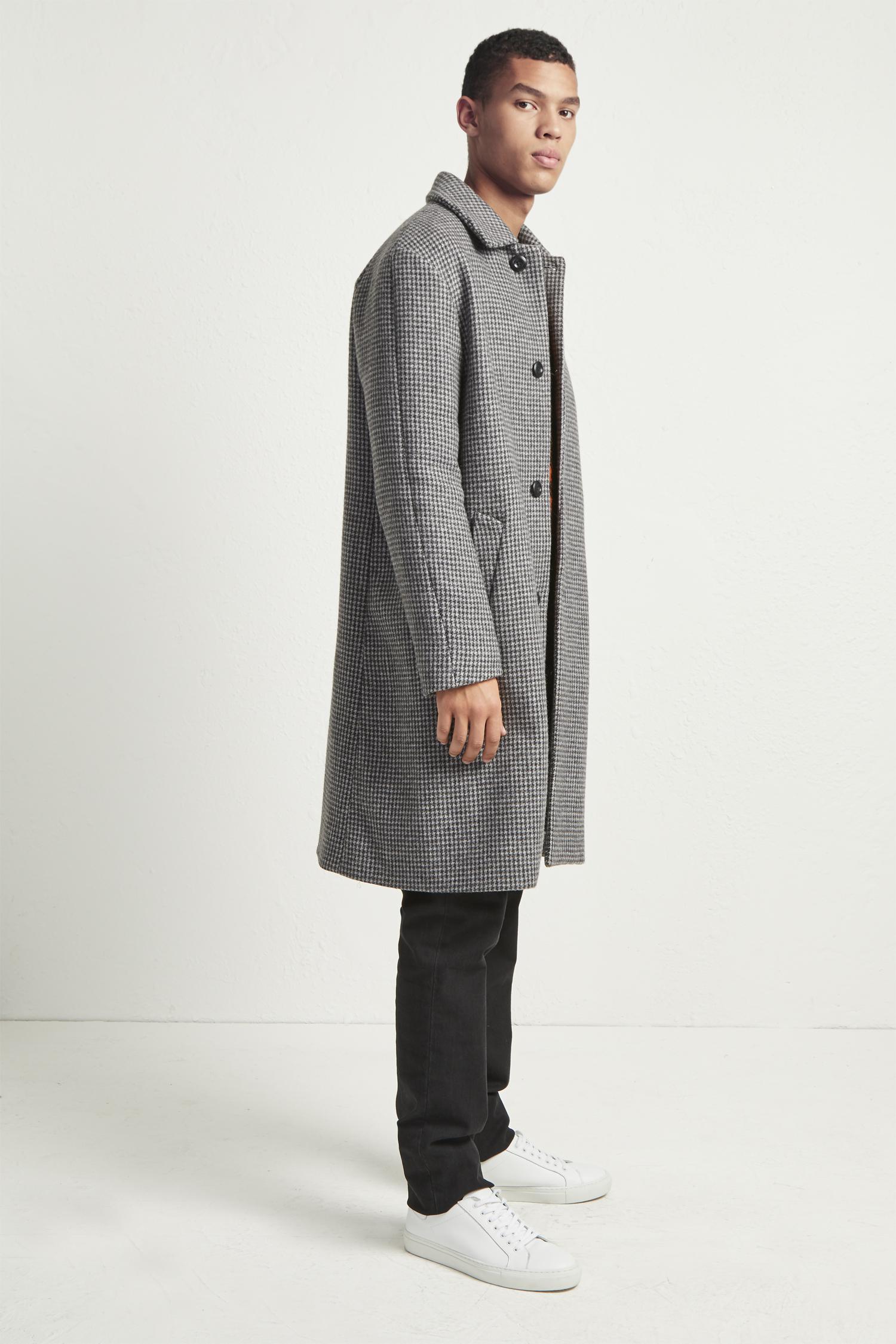 dog tooth check coat