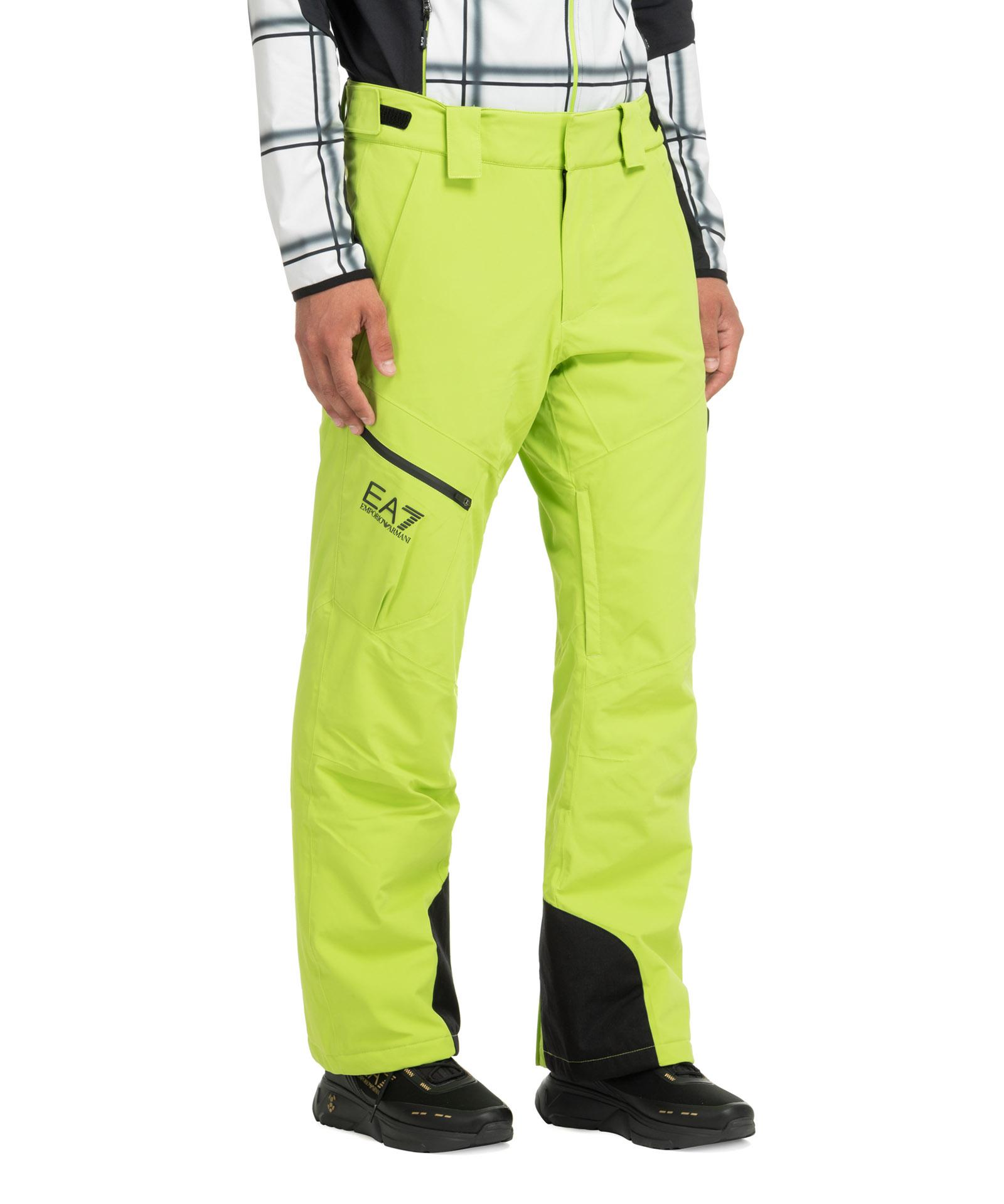 EA7 Stratum 7 Ski Trousers in Yellow for Men | Lyst