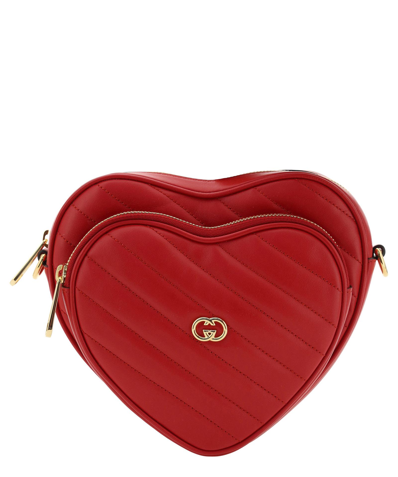 Gucci Heart Crossbody Bag in Red Lyst