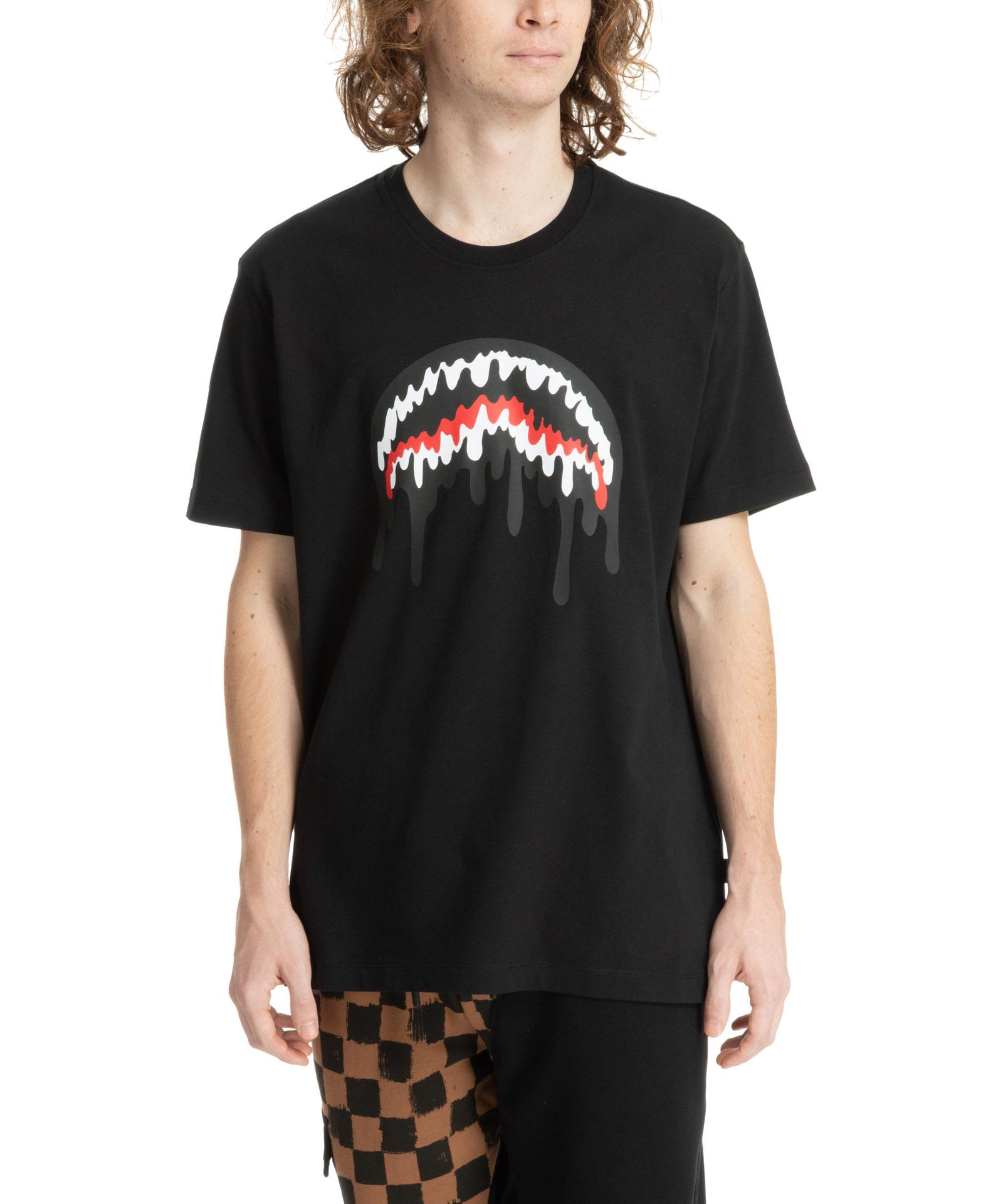 Tシャツ・カットソー SPRAYGROUND Men T-shirt Black SP700 BLK SPRAYGROUND SP374BLK BLACK T-shirt and pole