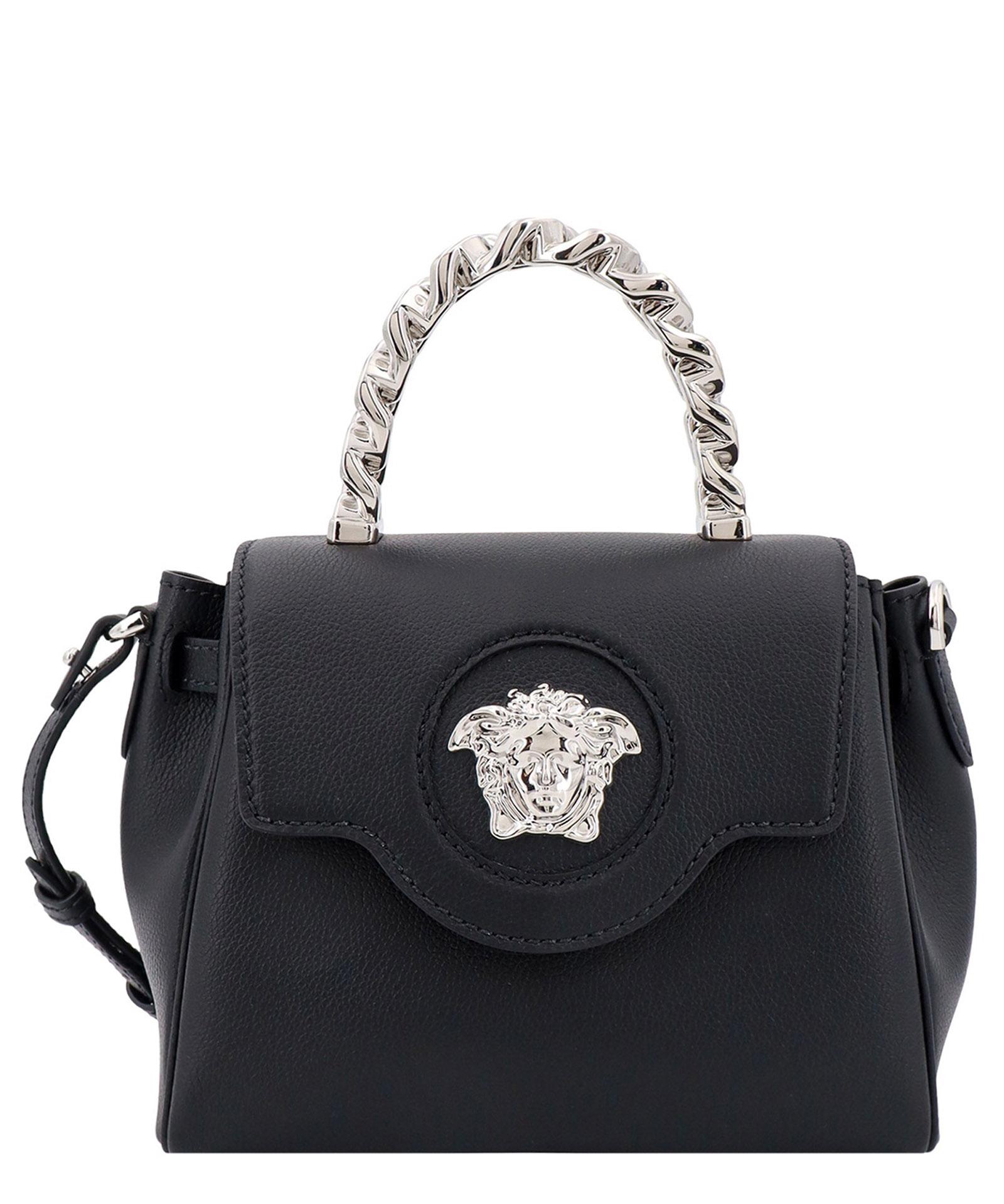Versace La Medusa Handbag in Black | Lyst UK
