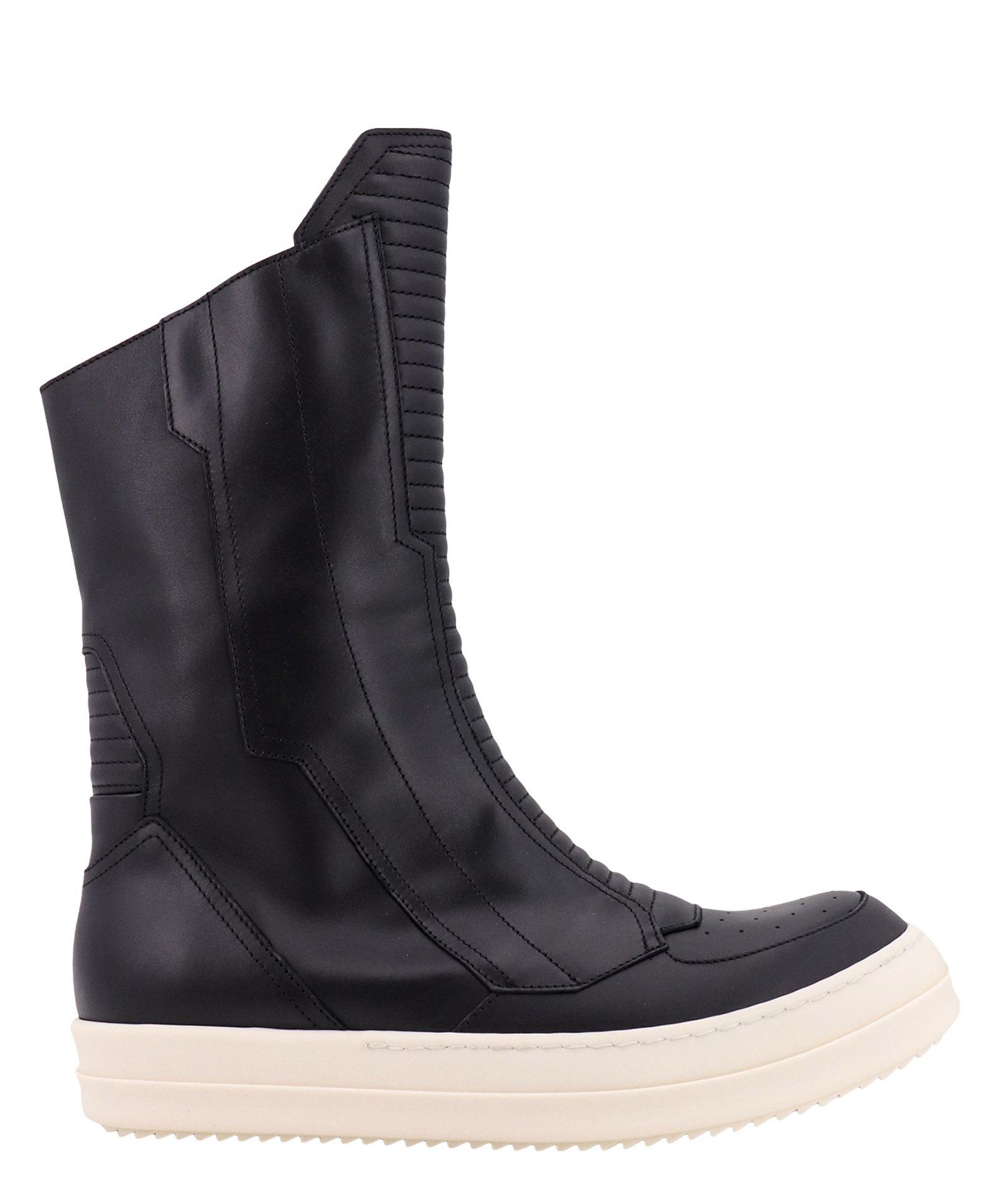 Rick Owens Moto Boots Shoes in Black for Men | Lyst