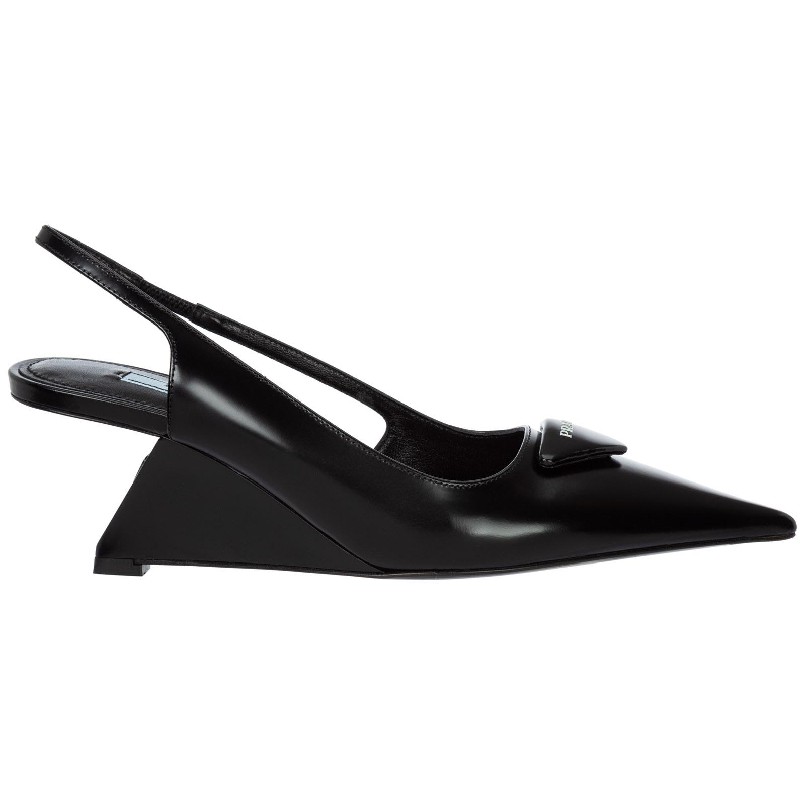 Prada Leather Pumps Court Shoes High 