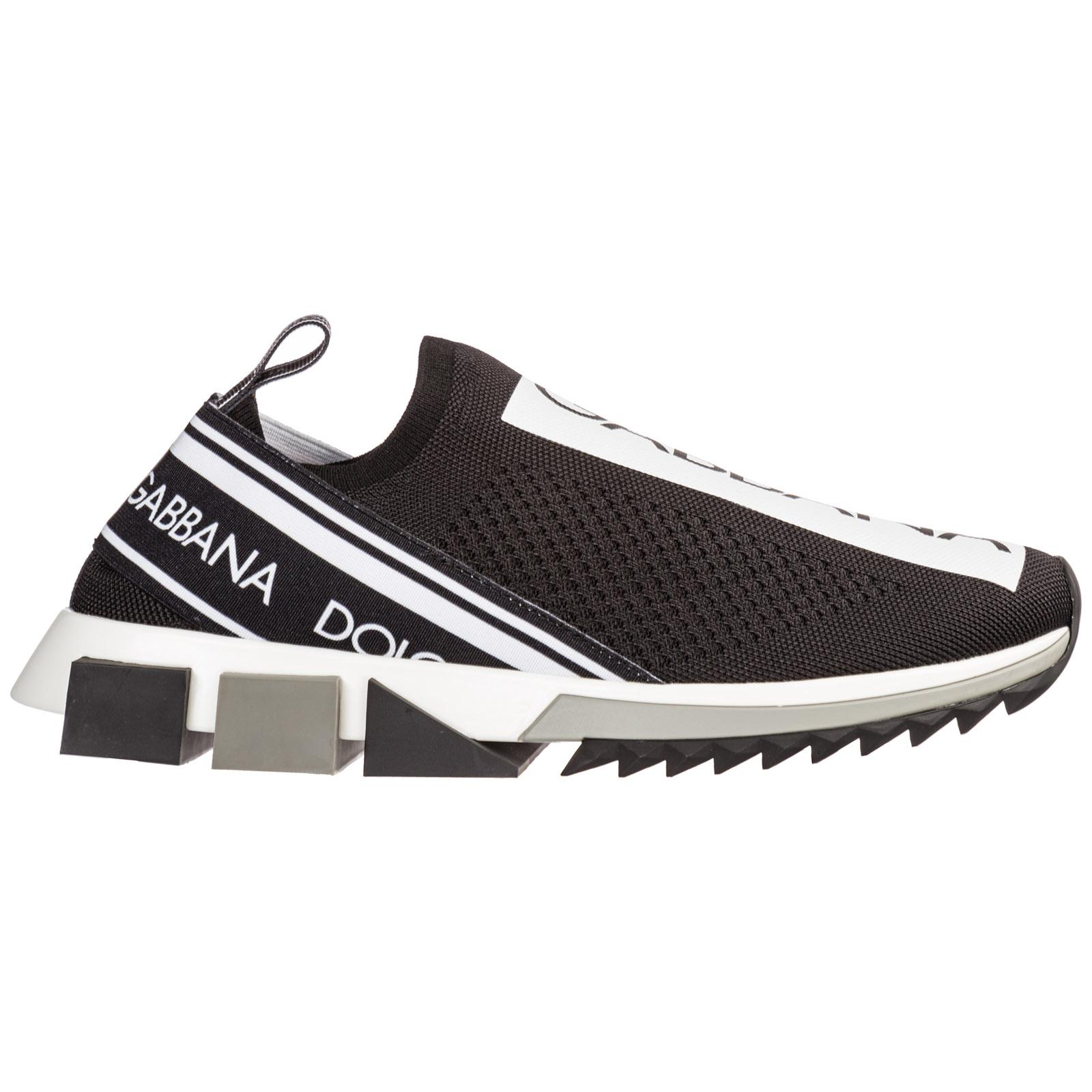 Dolce & Gabbana Logo Printed Sneakers in Black (White) for Men - Save 51% -  Lyst