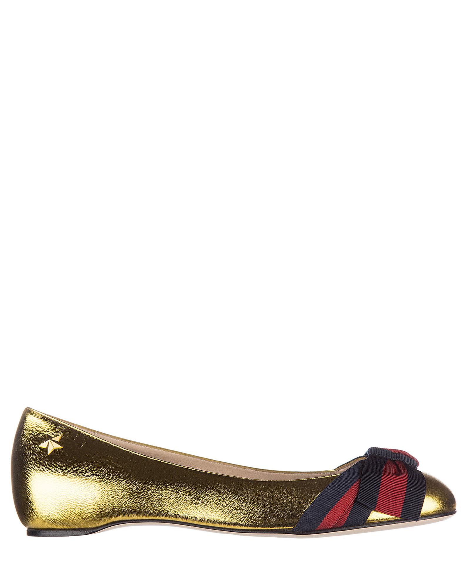 Gucci Ballet Flats in Brown | Lyst