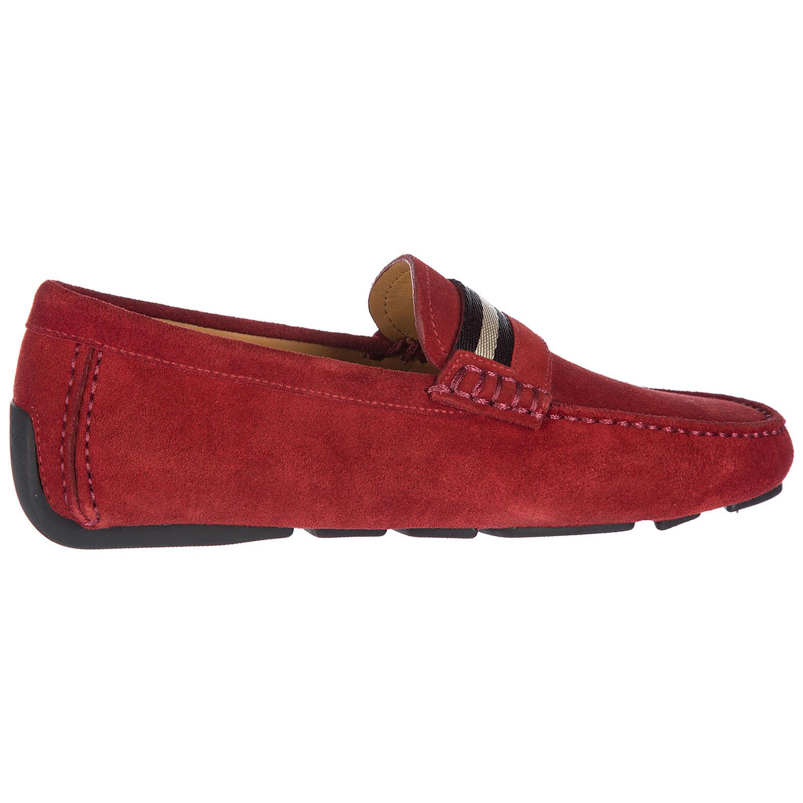Bally Suede Loafers in Red for Men Save 51 Lyst