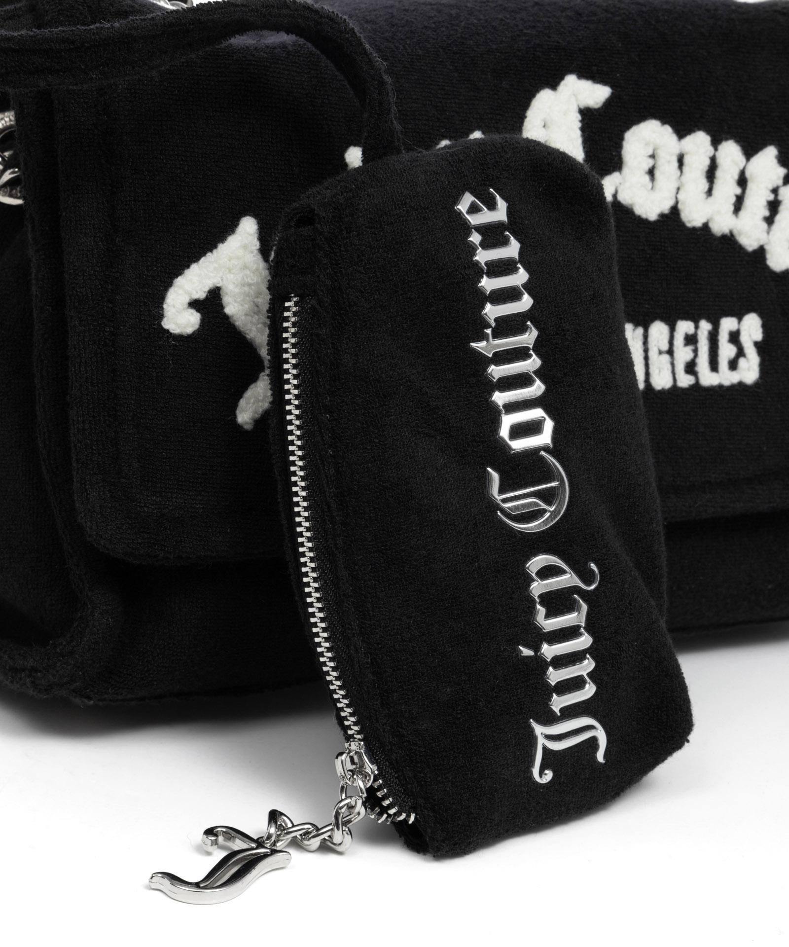 Juicy Couture☆Iris ショルダーバッグ 2色【UK発】 Juicy Couture Iris Towelling Shoulder Bag in Black | Lyst