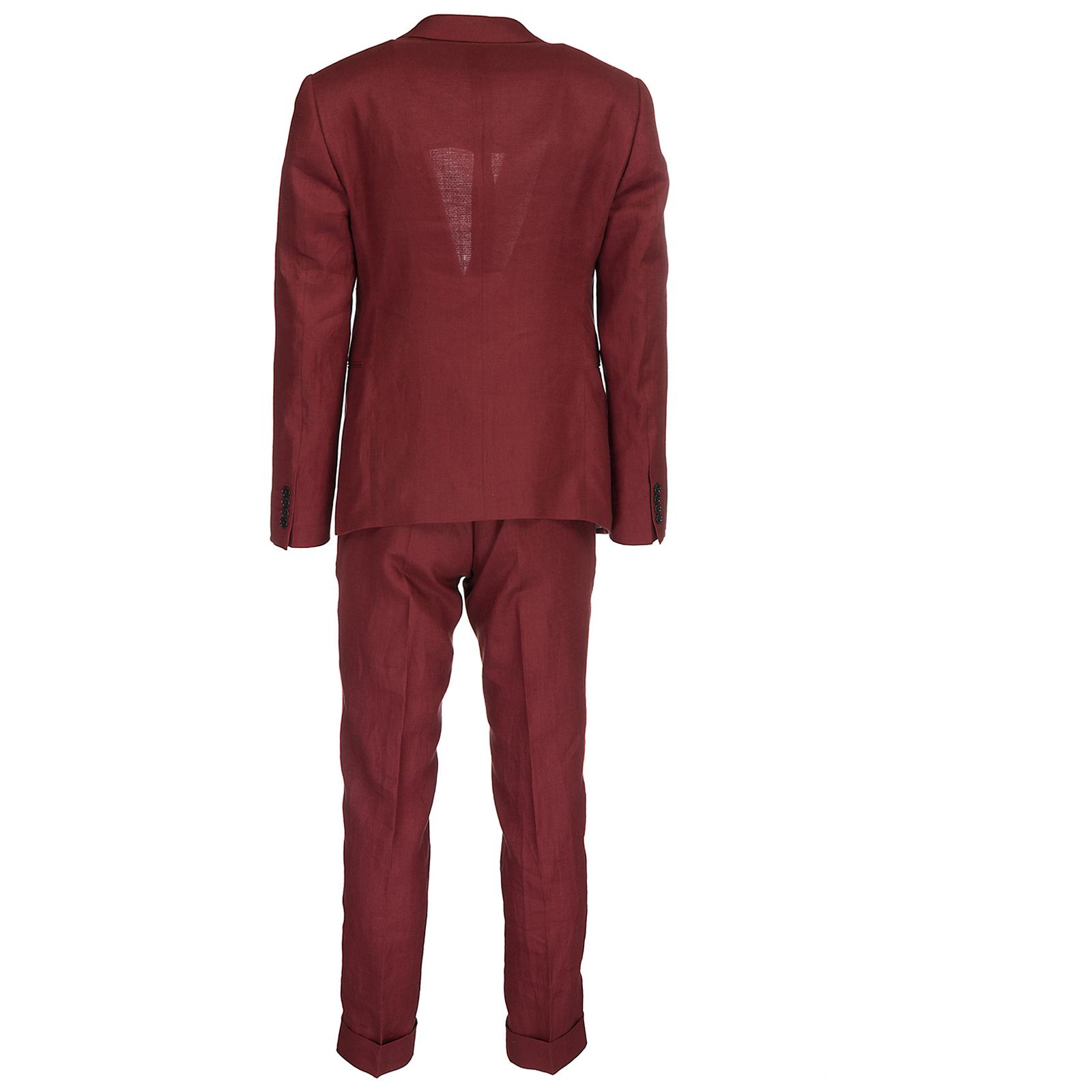 armani red suit