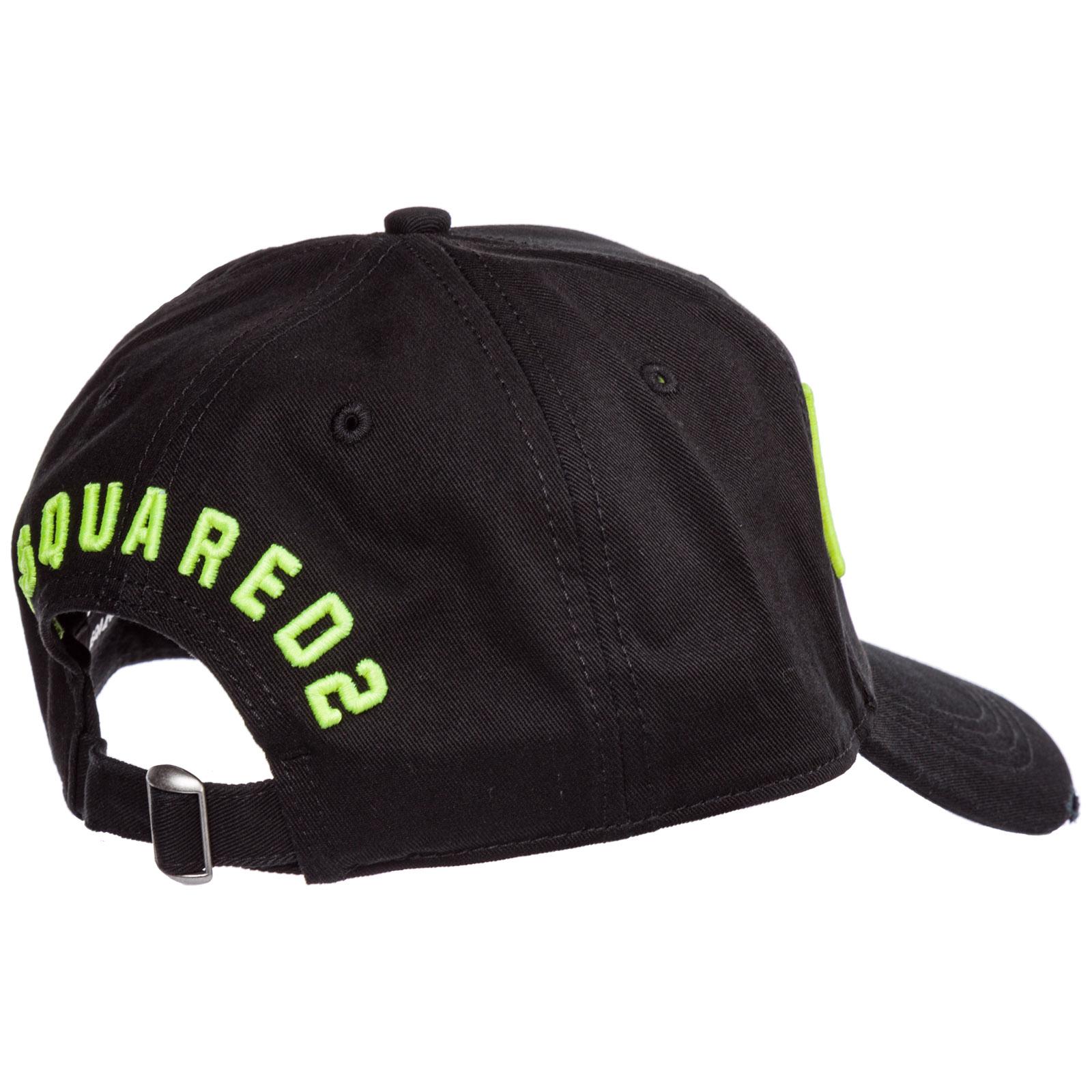 DSquared² Black/neon Icon Baseball Cap 