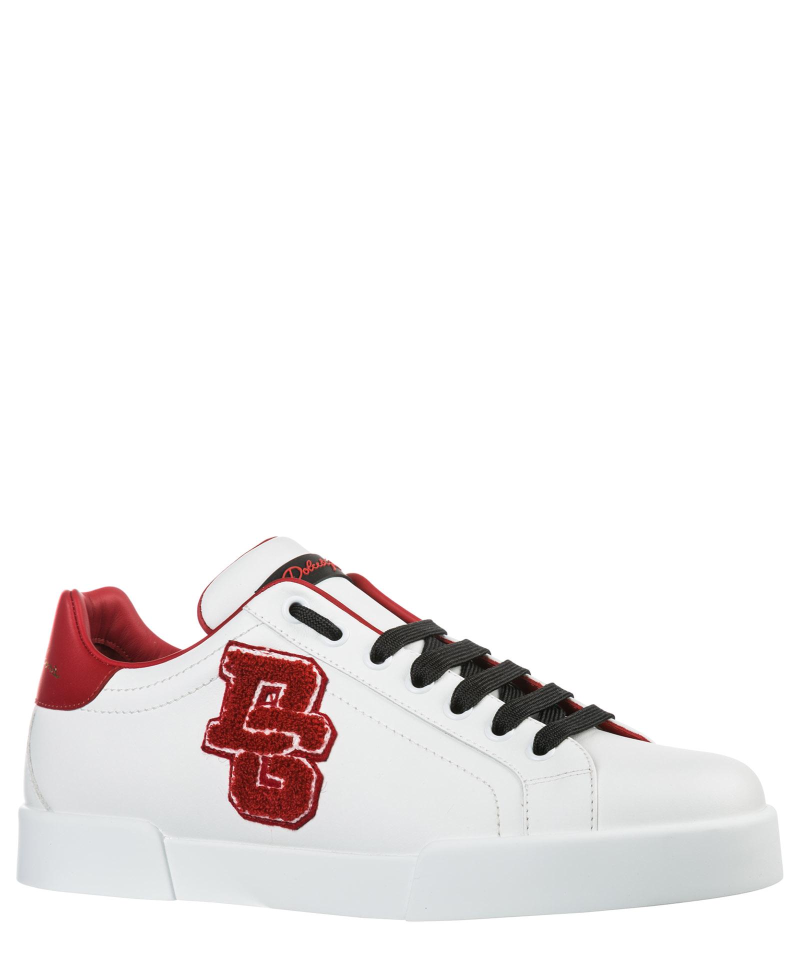 Sneakers low-top Portofino in pelleDolce & Gabbana in Pelle da Uomo colore Bianco Uomo Sneakers da Sneakers Dolce & Gabbana 