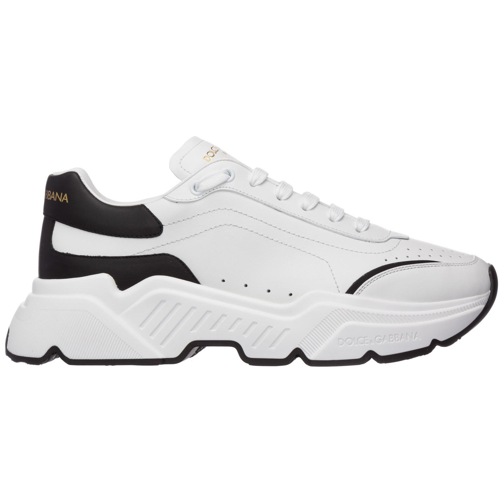 Dolce \u0026 Gabbana Leather Daymaster Sneakers In Nappa Calfskin in White for  Men - Save 52% - Lyst