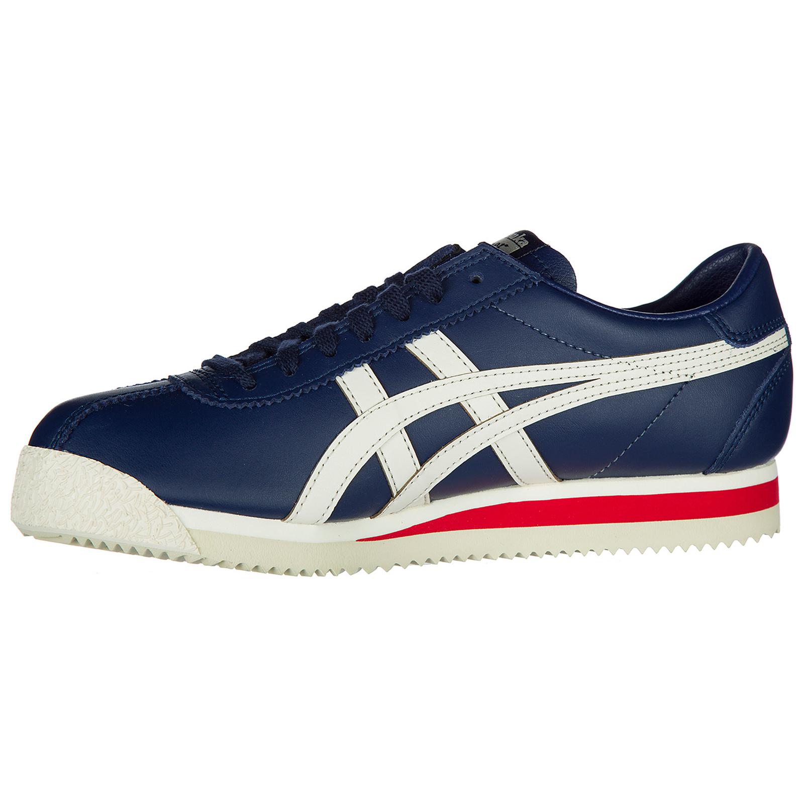Onitsuka Tiger Shoes Leather Trainers Sneakers Tiger Corsair in Blue ...