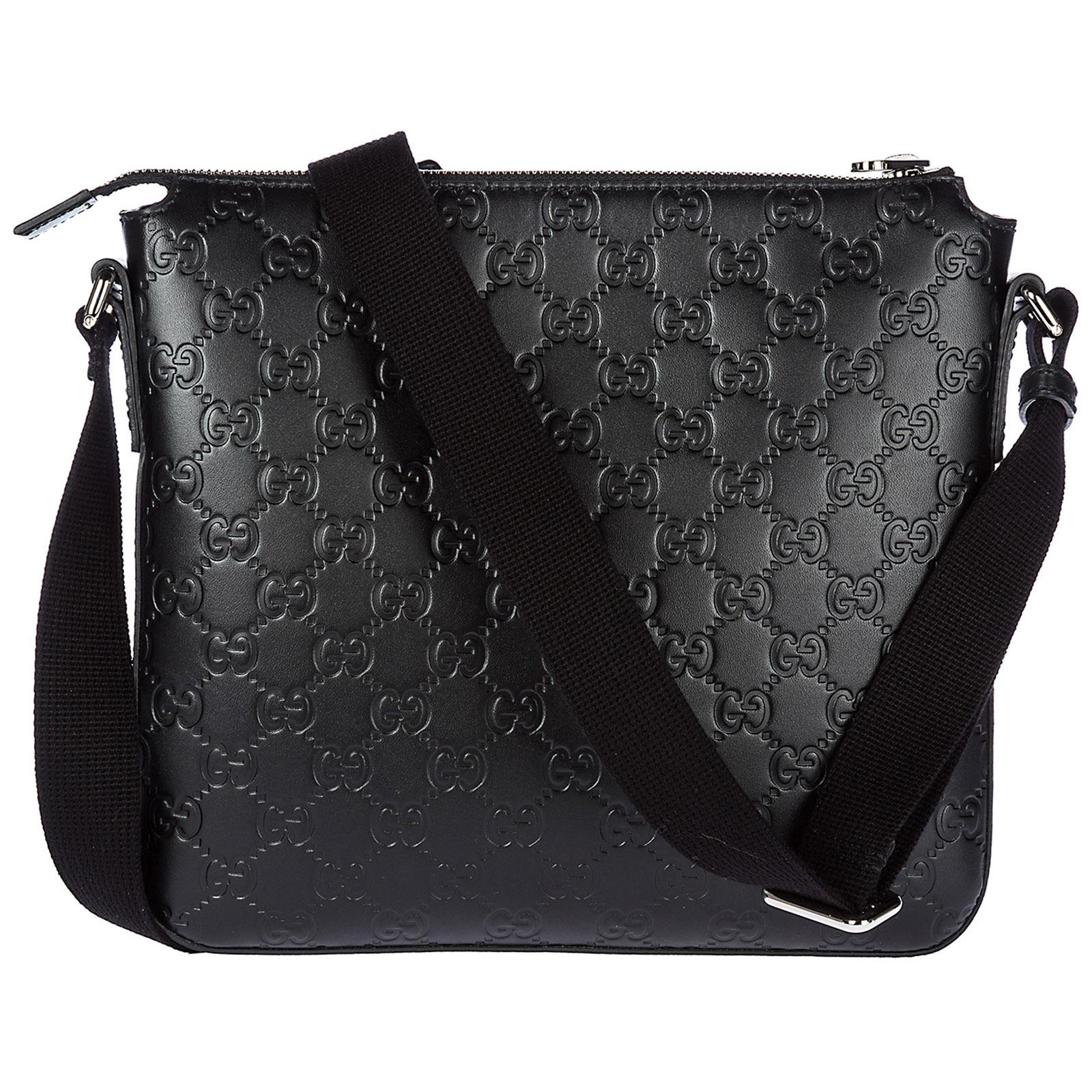 Leather Logo-debossed Crossbody Bag in (Black) for Save 41% - Lyst