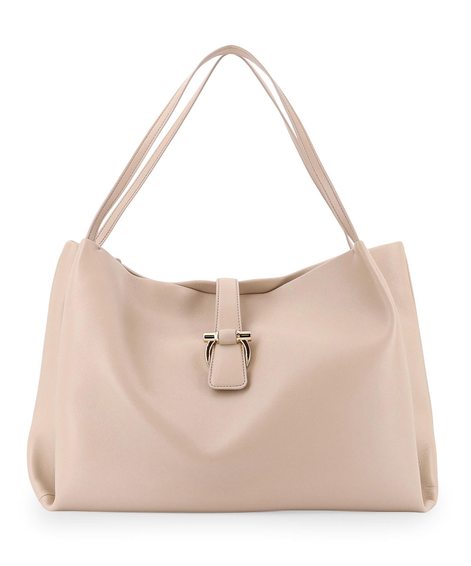 Ferragamo Gancini Tote Bag in Natural Lyst UK