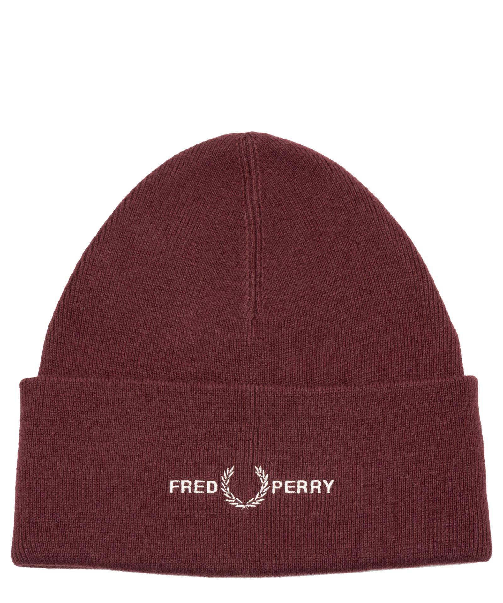 Fred Perry Cotton Hat in Red for Men | Lyst