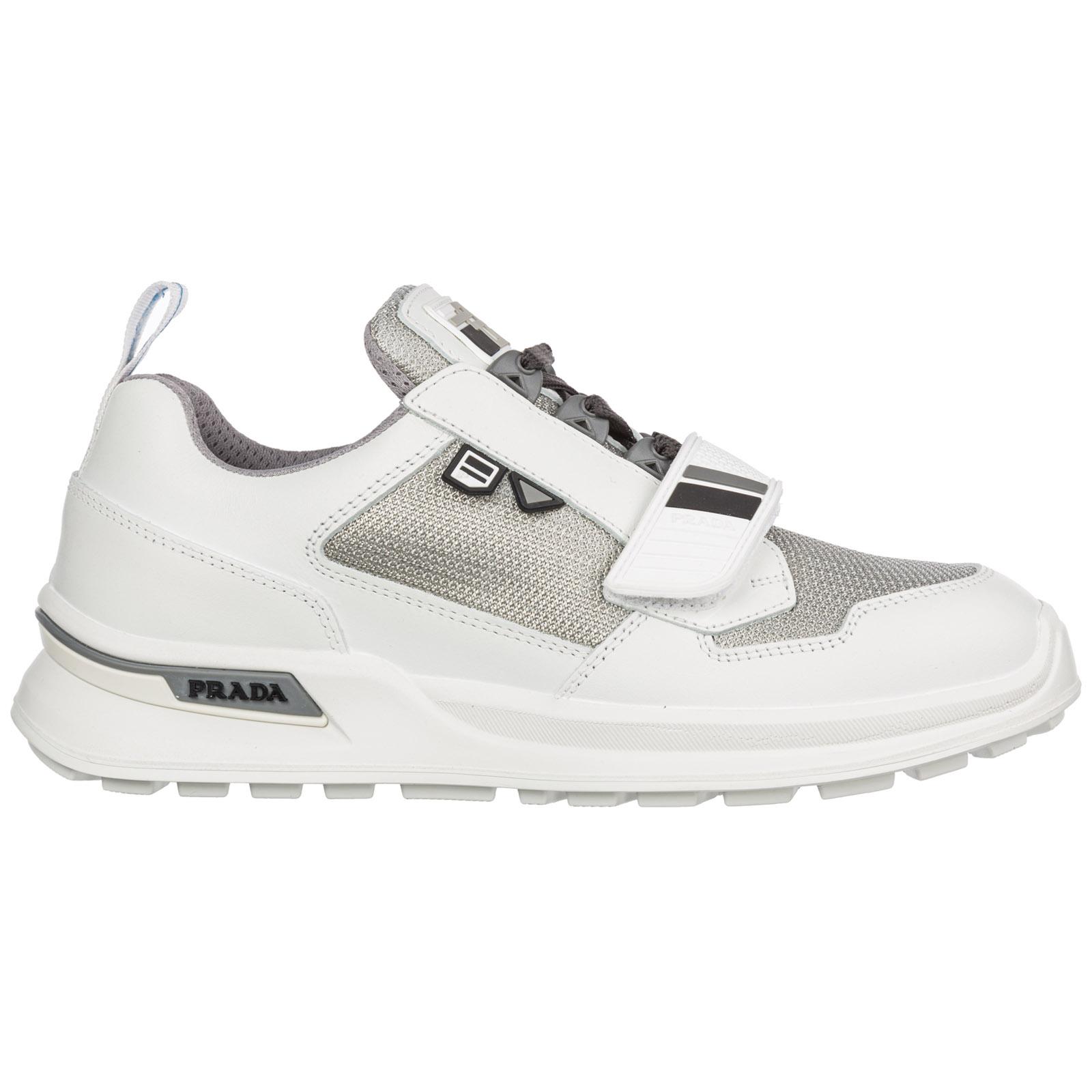 prada mens trainers white