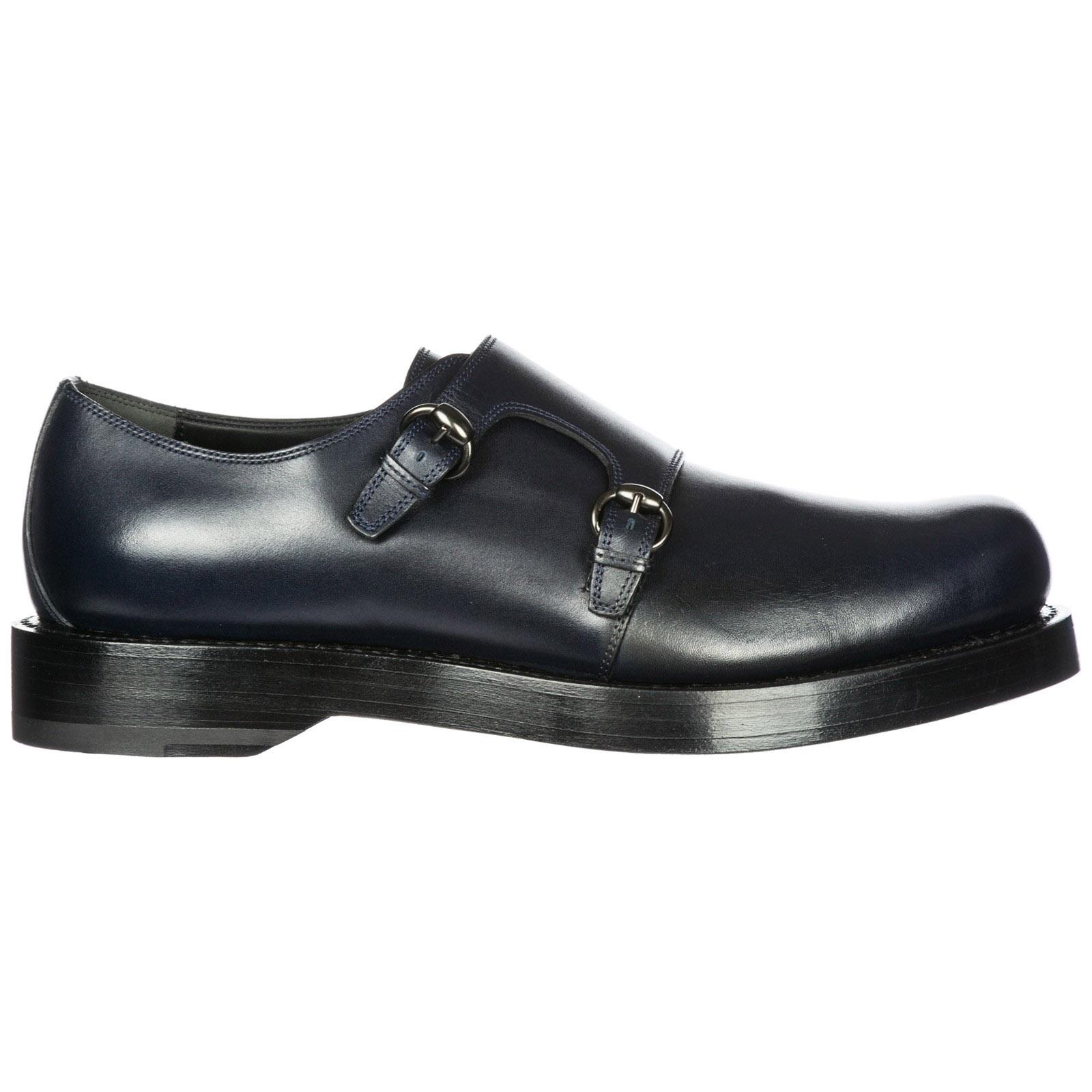 Gucci Men�s Classic Leather Formal Shoes Slip On Monkstrap