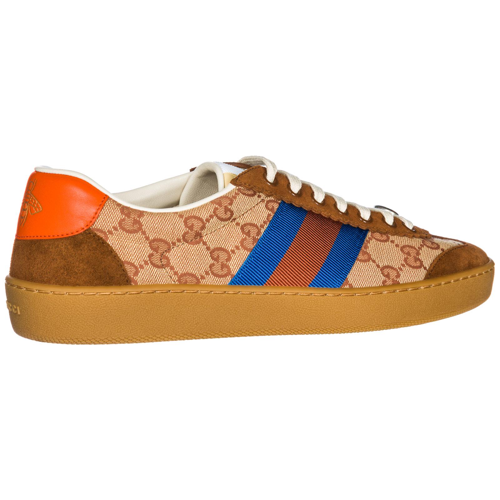 Gucci Leather G74 Original GG Sneaker With Web in Beige (Natural) for ...