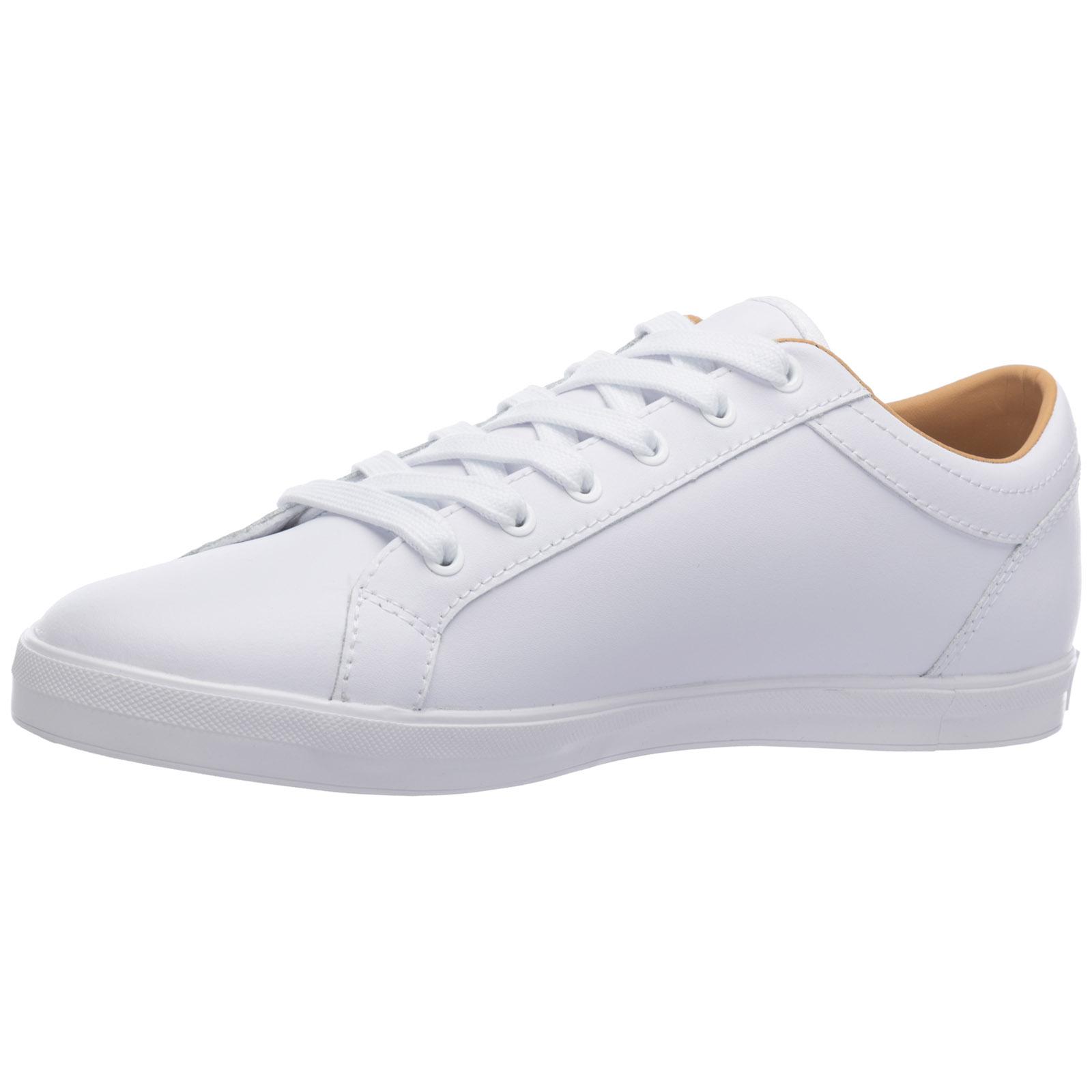 Fred Perry Men's Shoes Leather Trainers Sneakers Baseline in White for ...