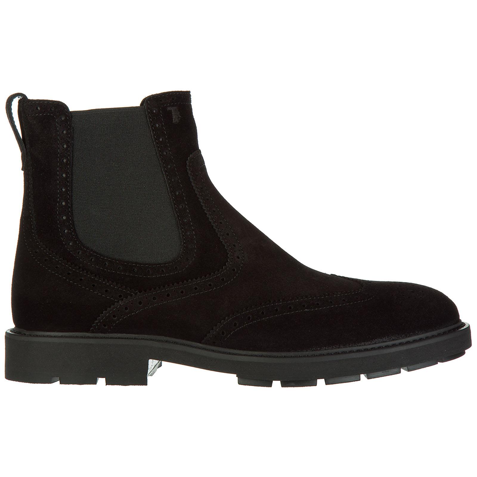 Tod's Men's Suede Desert Boots Lace Up Ankle Boots in Nero (Black) for ...