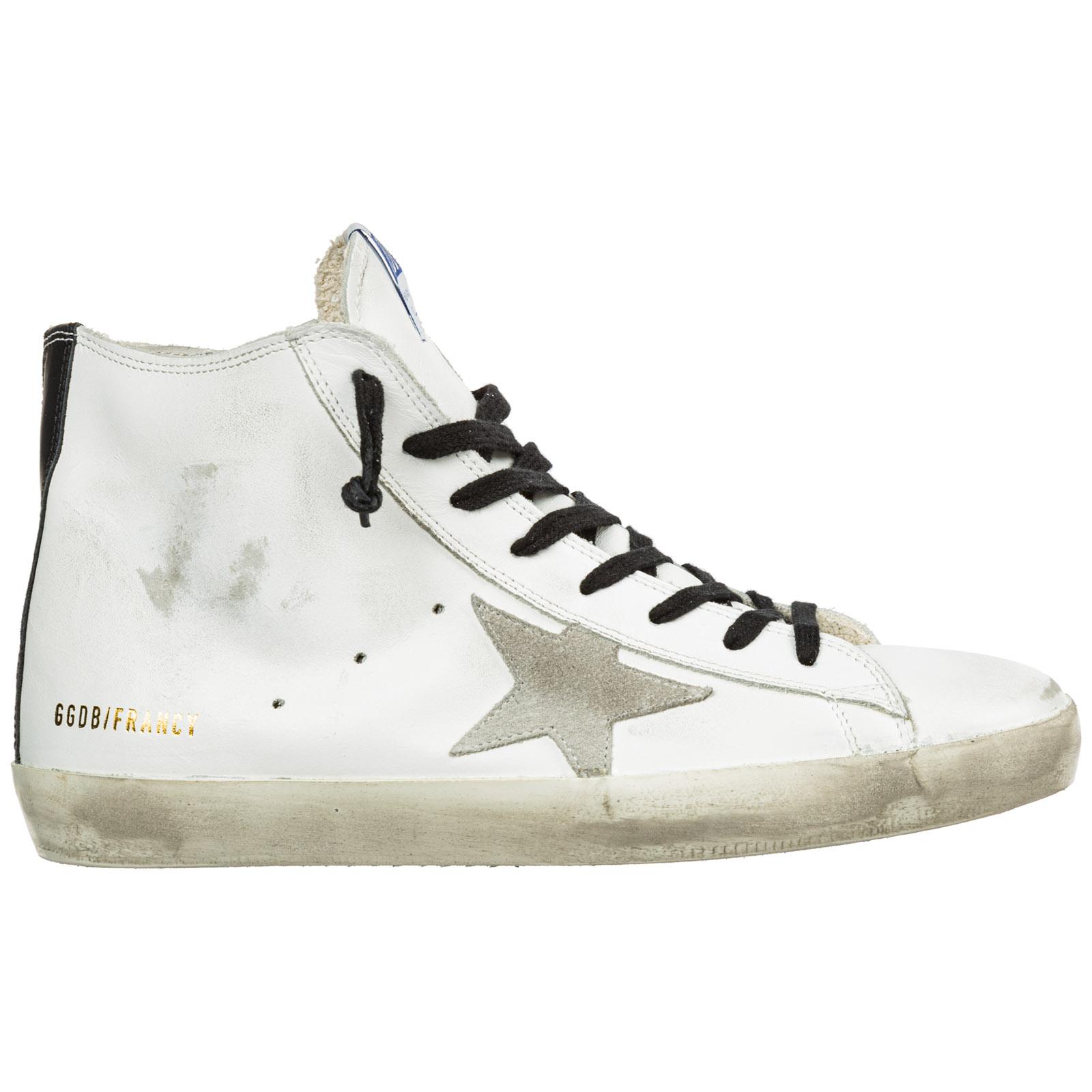 Golden Goose Deluxe Brand Goose Men's Shoes High Top Leather Trainers ...