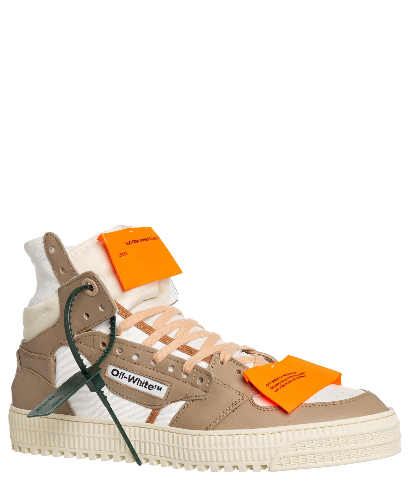 Off-White High Top Fashion Sneakers