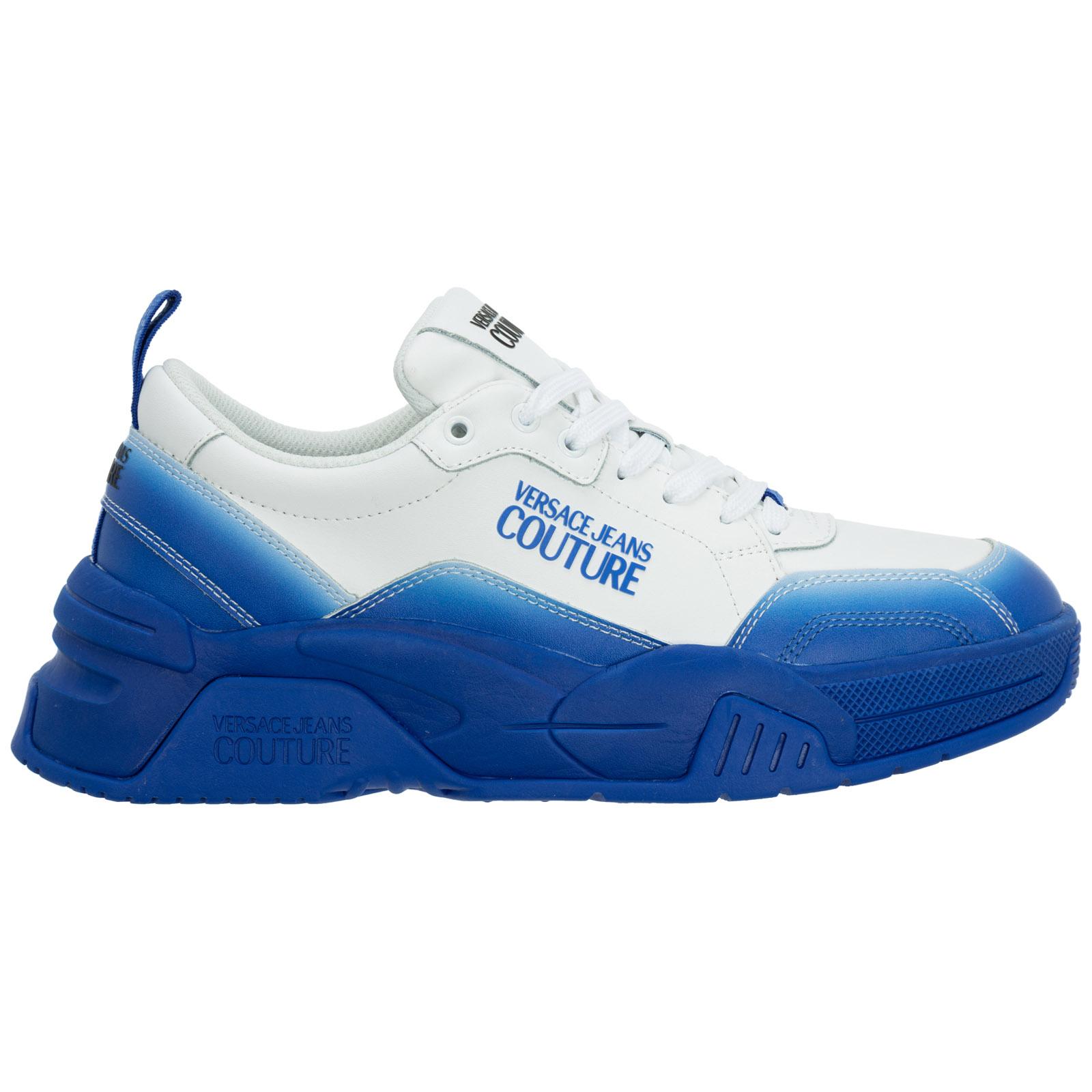 Versace Jeans Couture Shoes Leather Trainers Sneakers Stargaze in Blue for  Men | Lyst