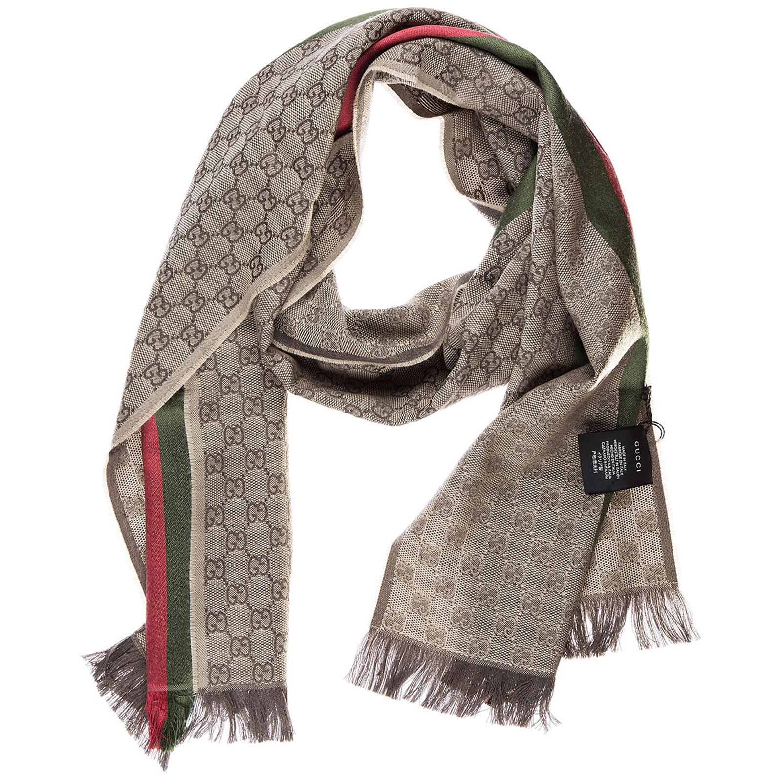 Gucci Men's Wool Scarf Jacquard for Men - Lyst