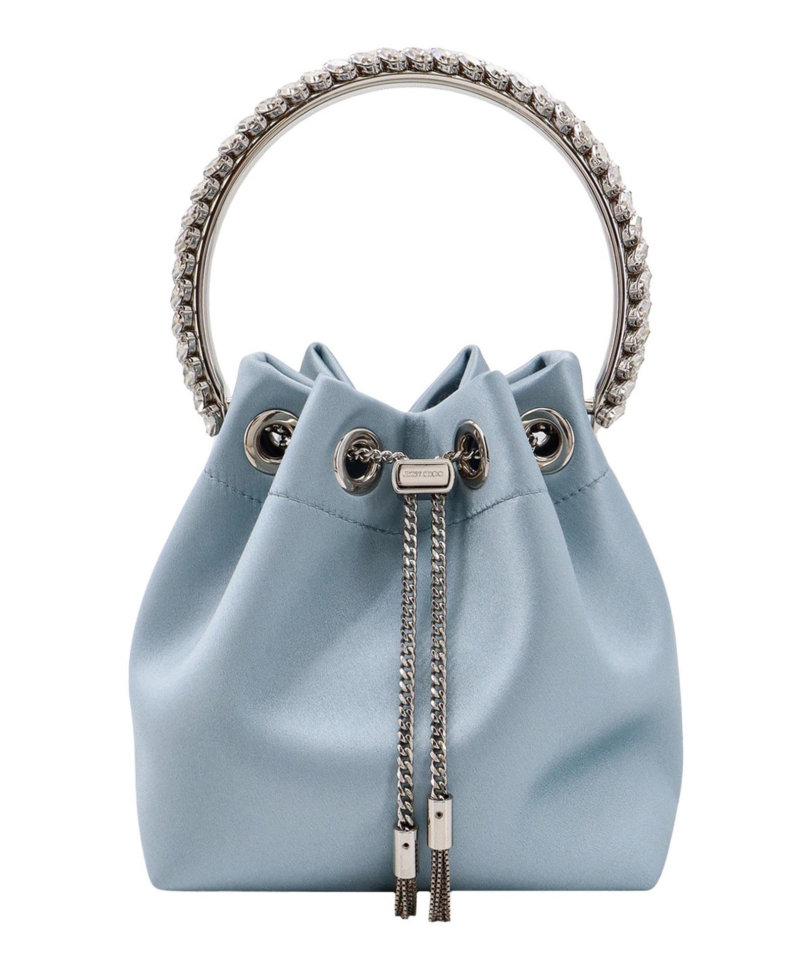 【関税&送料込】Jimmy Choo Secchiello Bon Bon In Pelle Bon Bon metallic mirrored-leather bucket bag JIMMY CHOO pour