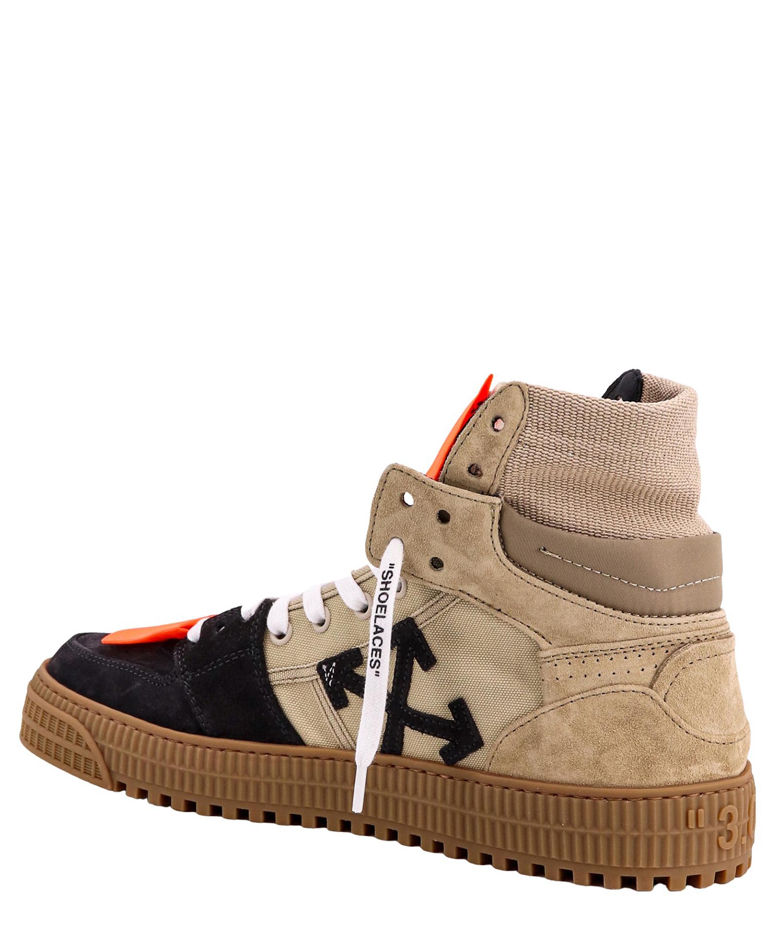 Off-White c/o Virgil Abloh Rounded Toe Lace-up Sneakers in Brown for Men