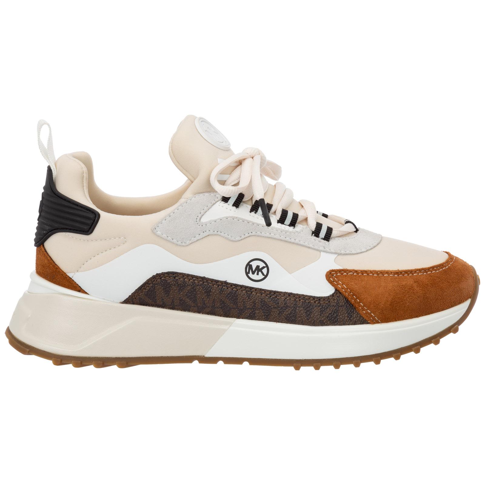 Michael Kors Shoes Leather Trainers Sneakers Theo Sport in Natural | Lyst