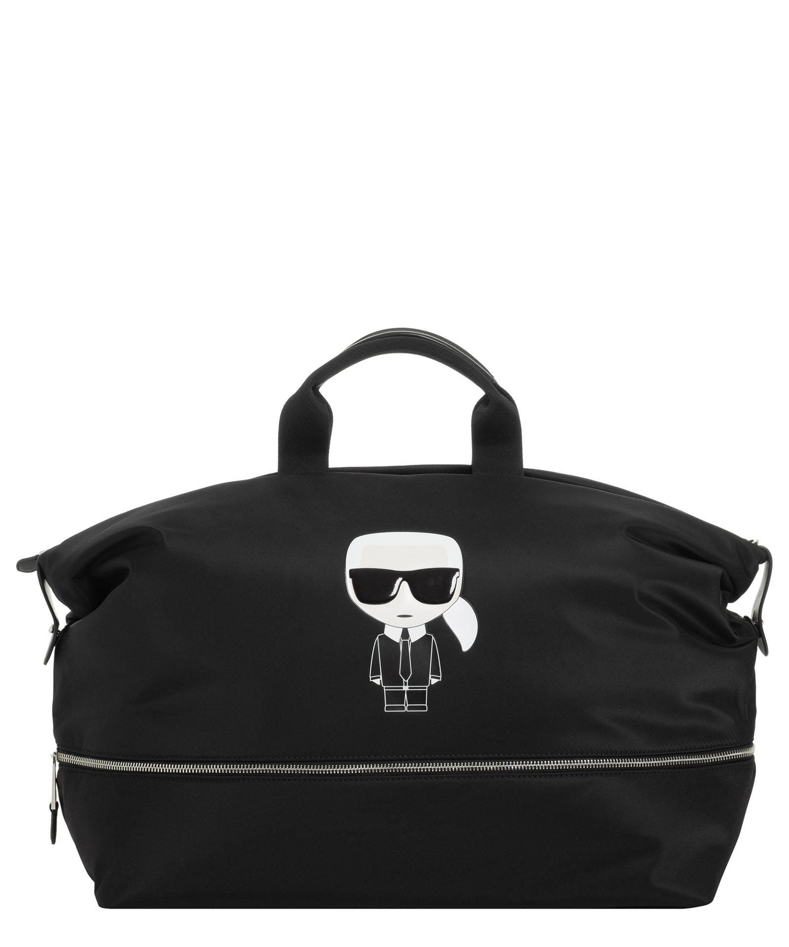 Karl Lagerfeld K/ikonik Duffle Bag in Black Lyst