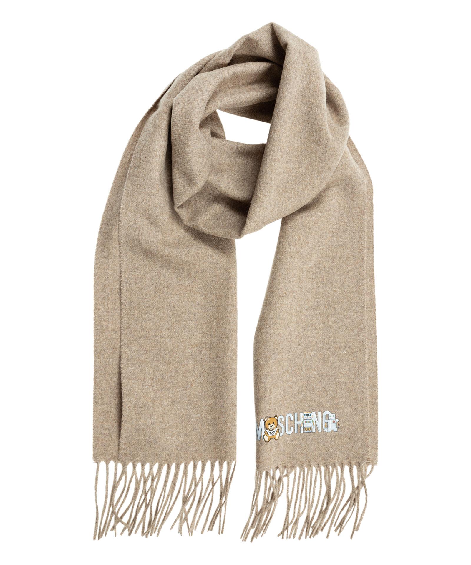 Moschino Toy Robot Wool Wool Scarf in Brown (Natural) for Men - Save 62% |  Lyst