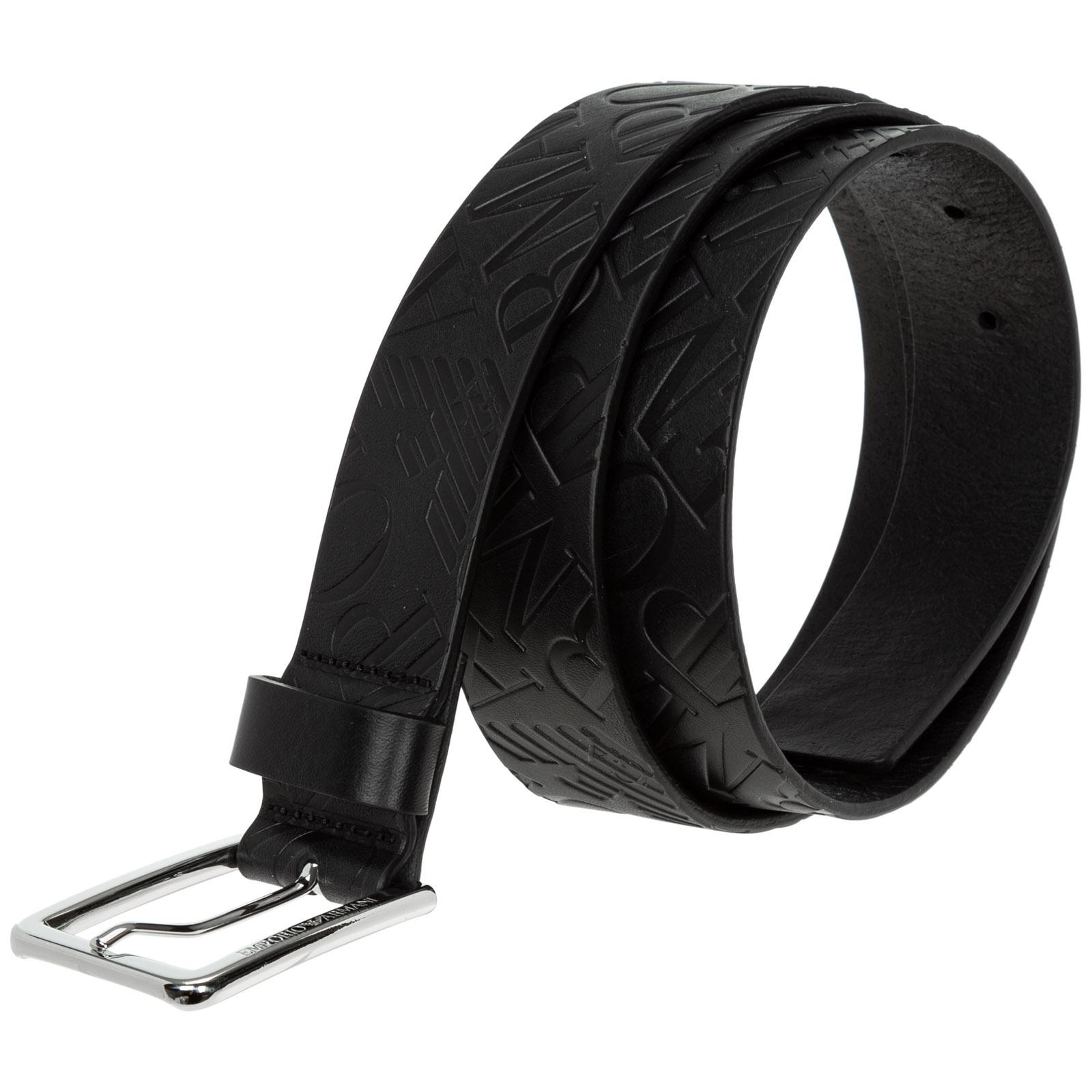 Emporio Armani Genuine Leather Belt in Nero (Black) for Men - Save 39% |  Lyst