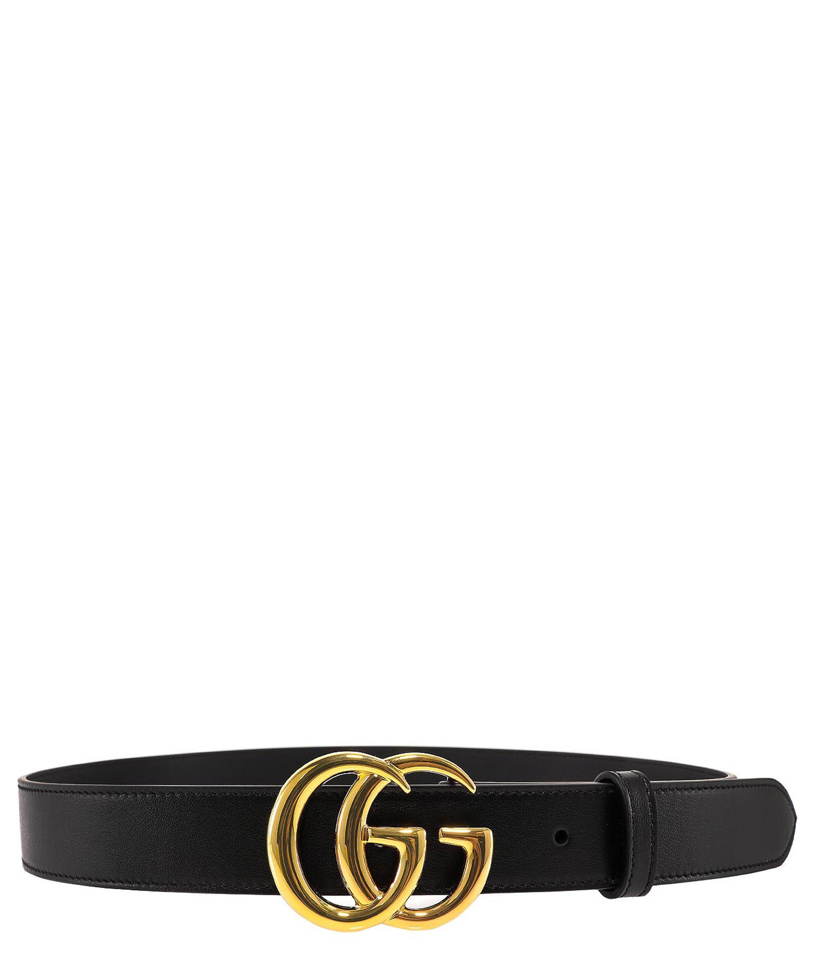 Gucci GG Marmont Embossed Buckle Belt in Blue for Men