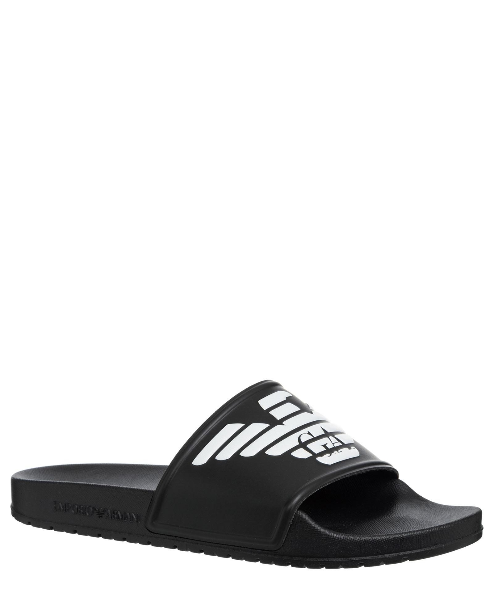 Black armani sliders discount