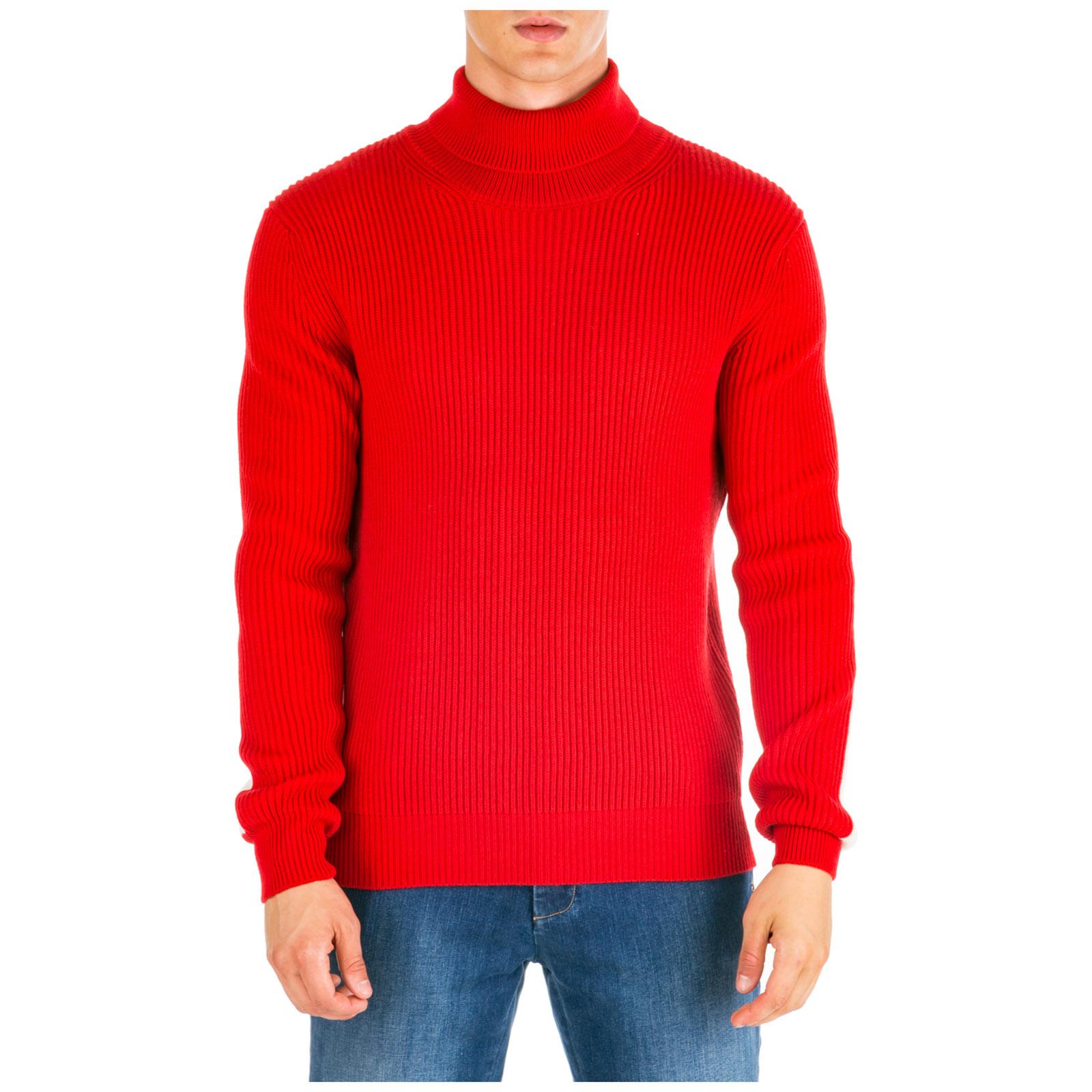 AT.P.CO Wool Men's Polo Neck Turtleneck Jumper Sweater in Red for Men ...