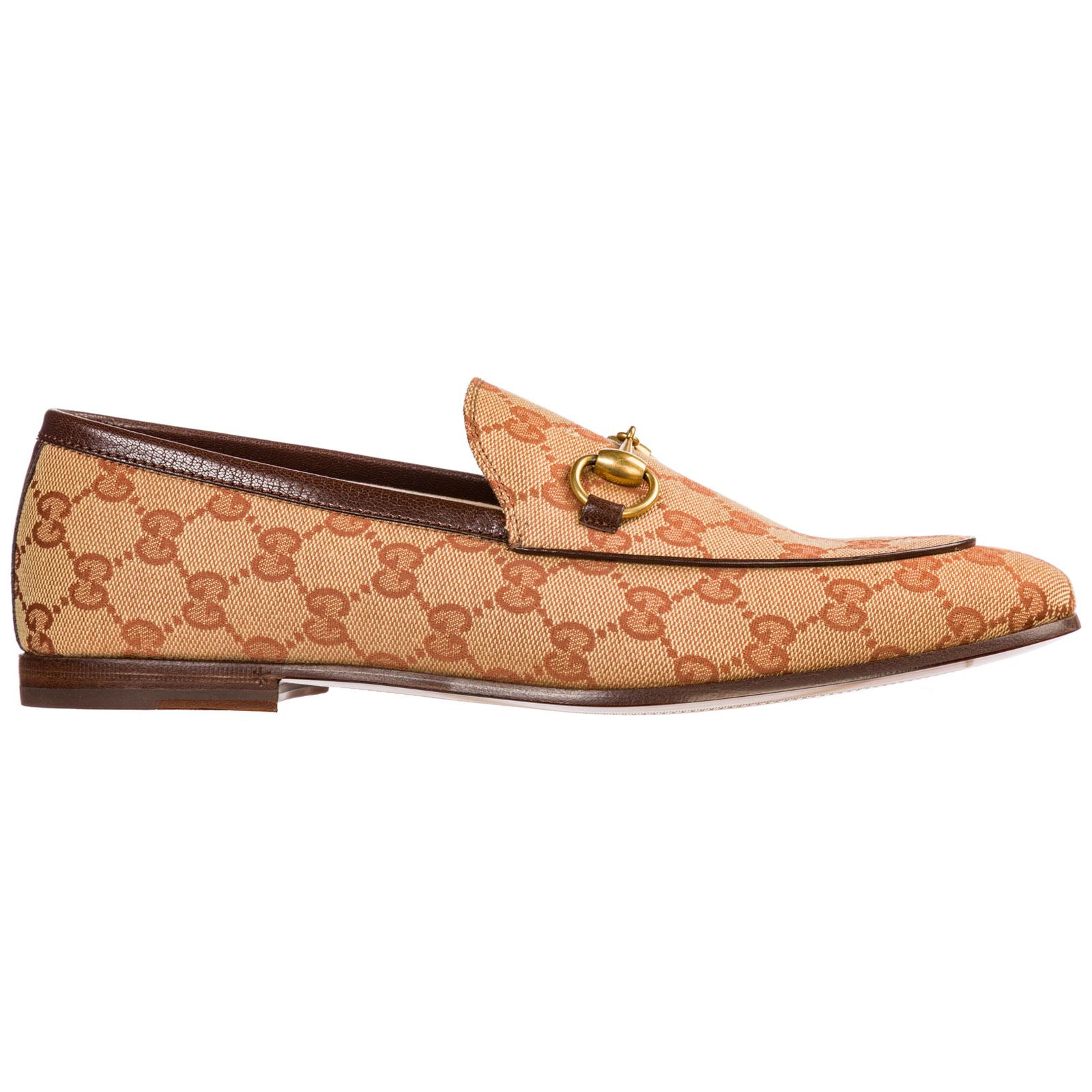 men's gucci jordaan gg canvas loafer