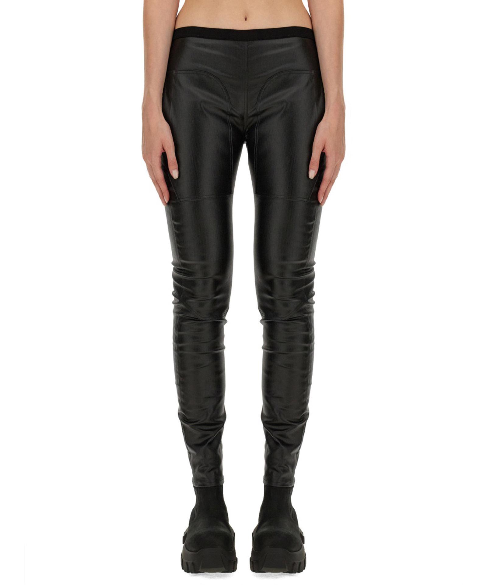 スパッツ・レギンス RICK OWENS Women Leggings RO02D3683M09 Black Rick Owens coated-finish Leggings | Black | FARFETCH