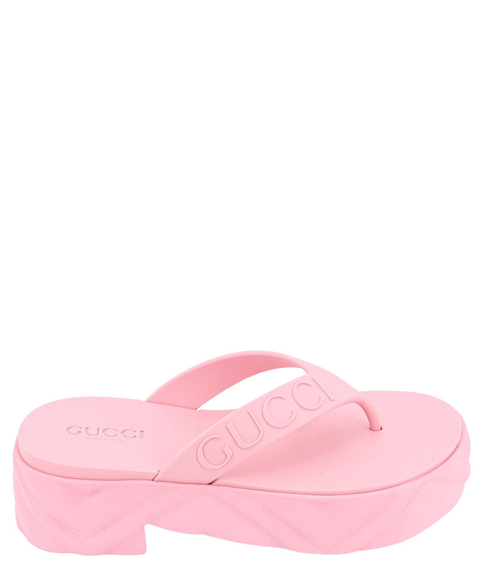 gucci jelly sandals pink