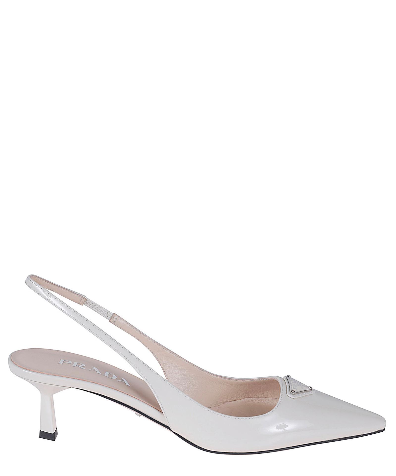 Prada low heel outlet pump